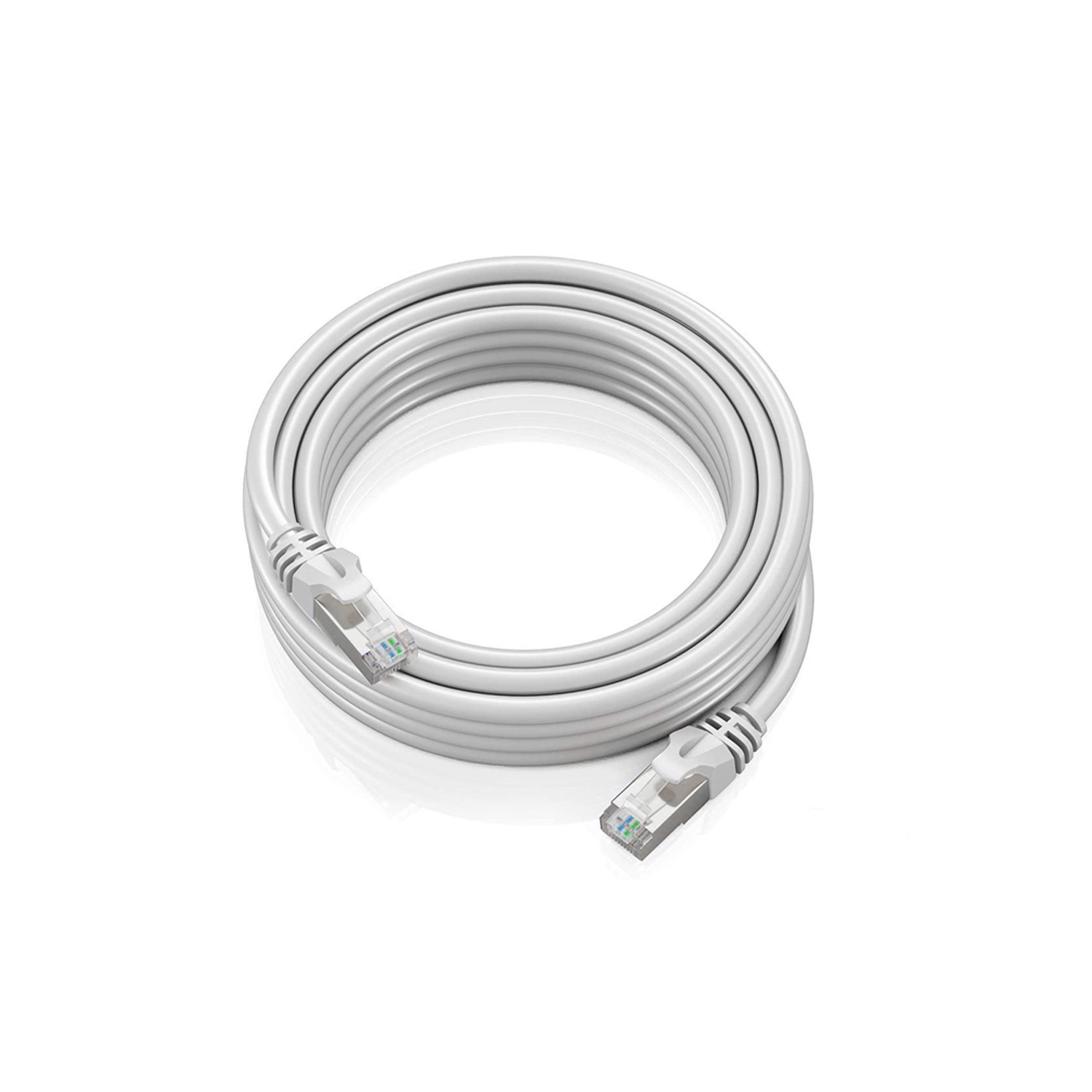 Speedex Cat 7 100ft High-Speed 10 Gigabit Ethernet Patch Internet Shielded Cable - White