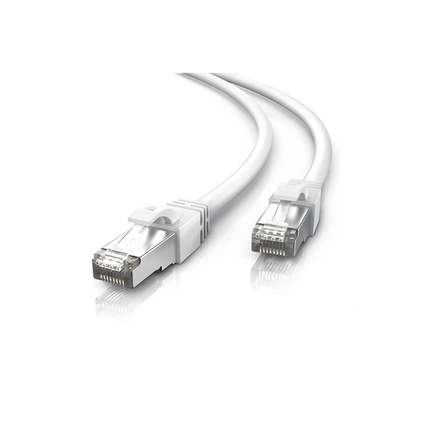 Câble blindé Internet haute vitesse 10 Gigabit Ethernet catégorie 7 Speedex blanc