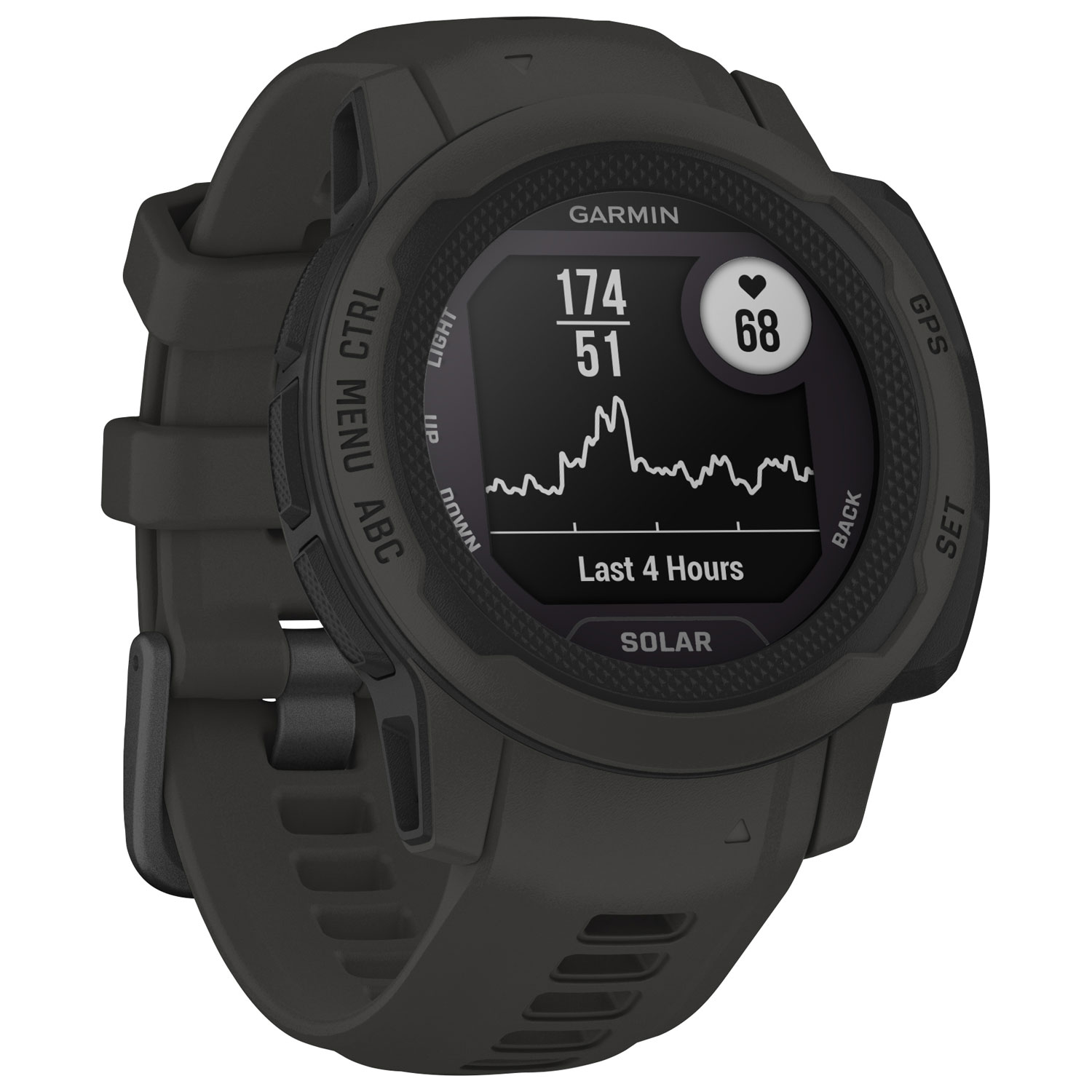 Garmin Instinct 2S Solar 40mm GPS Watch with Heart Rate Monitor - Graphite