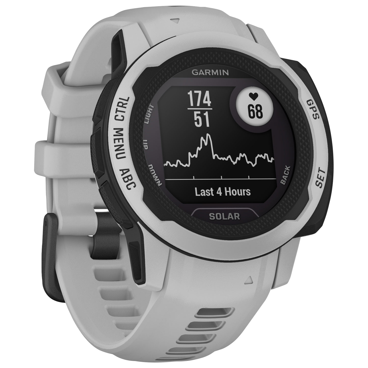 Garmin Instinct 2S Solar 40mm GPS Watch with Heart Rate Monitor - Mist Gray
