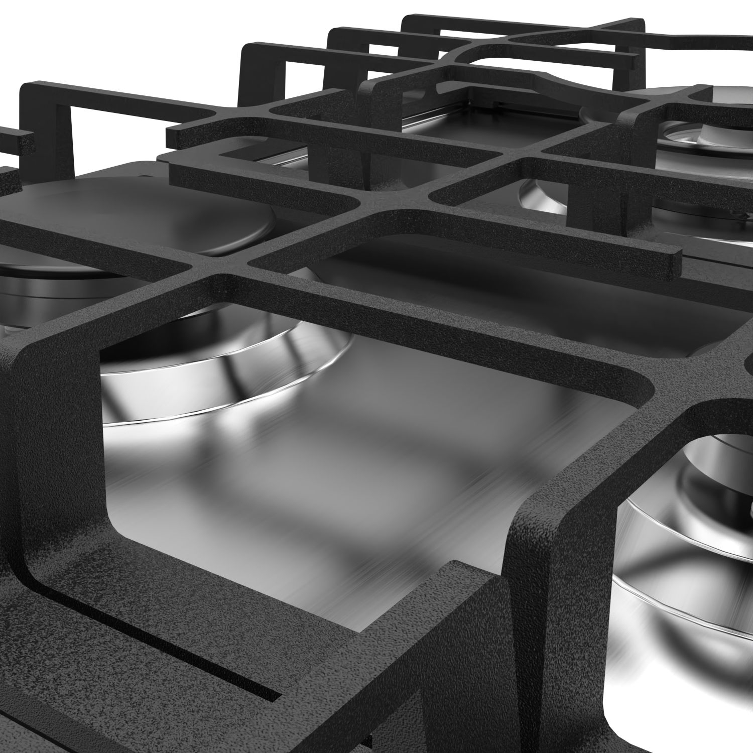 Surface de cuisson au gaz encastrable 30 pi3 à 5 brûleurs scellés Emava – gaz convertible en acier inoxydable