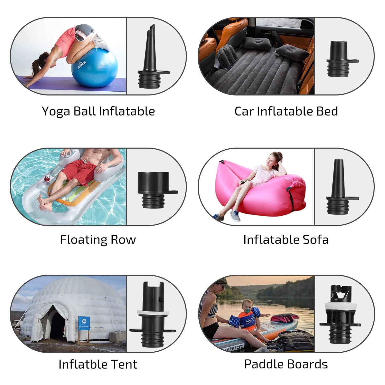 Pompe à air électrique haute pression SWonder, 20 lb/po2, pour planche à pagaie, kayak, tente-noire