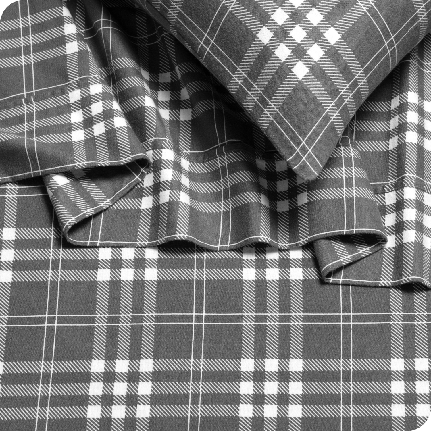 Draps flanelle Bare Home 100 % coton, velours doux, flanelle brossé double - poches profondes