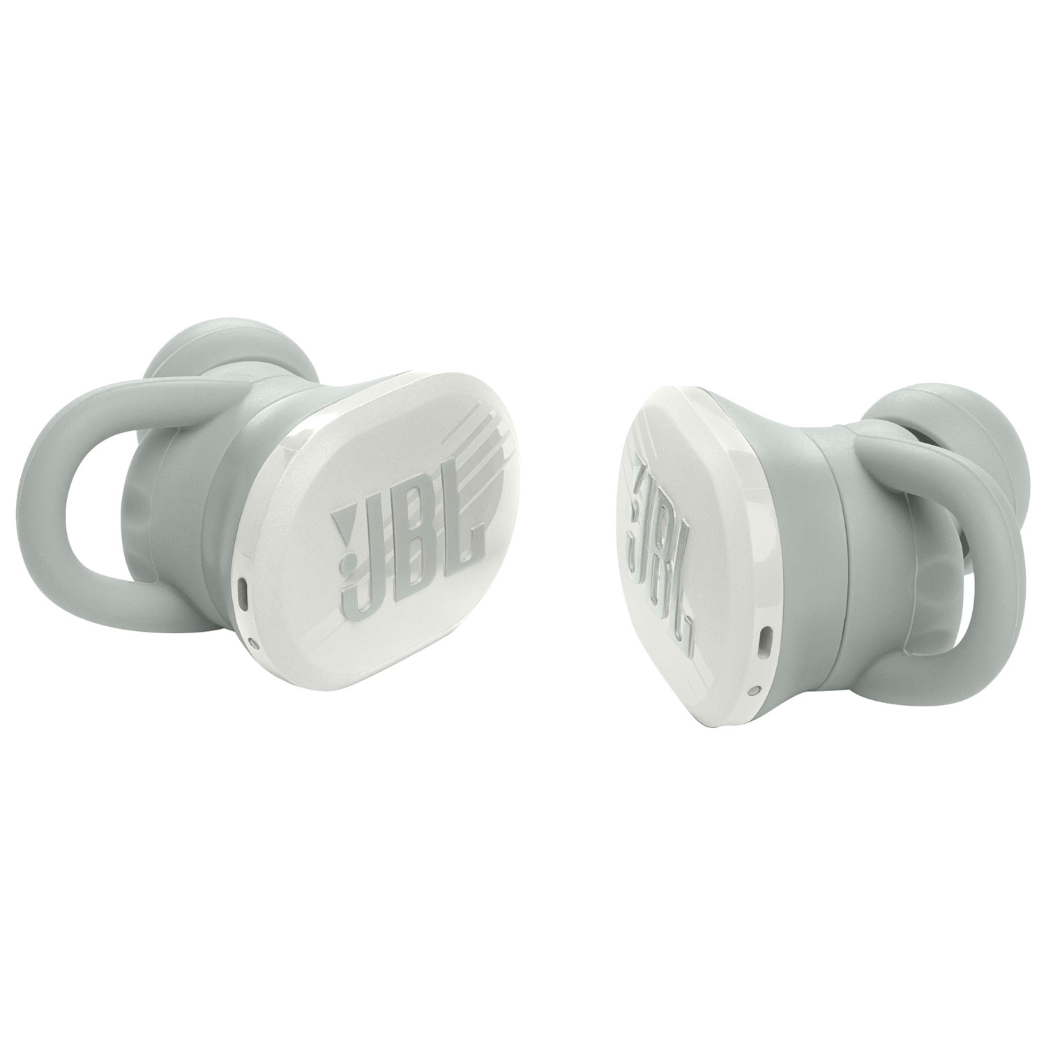 Écouteurs boutons 100 % sans fil à isolation sonore Endurance Race de JBL - Blanc