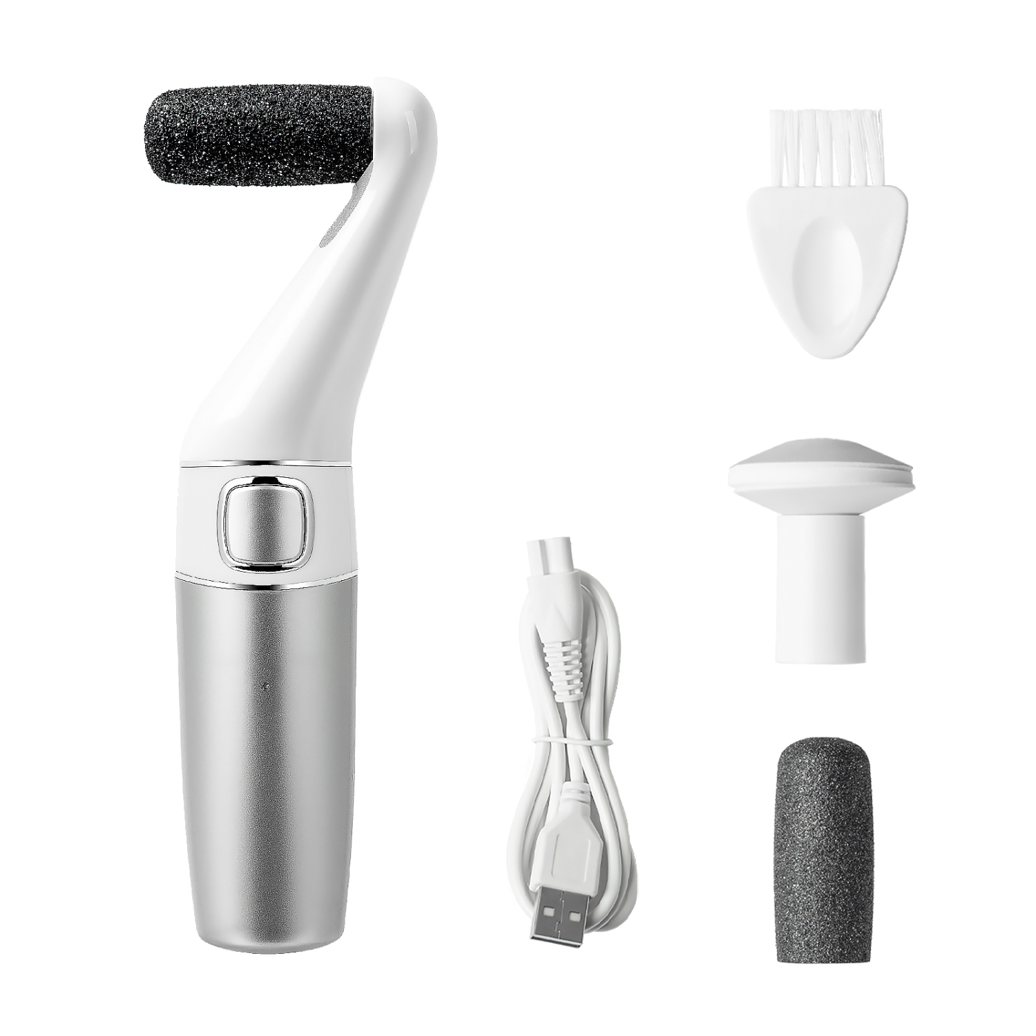 VENTRAY HOME Rechargeable Electric Foot File Callus Remover, 2 Speeds, For Dead Hard Cracked