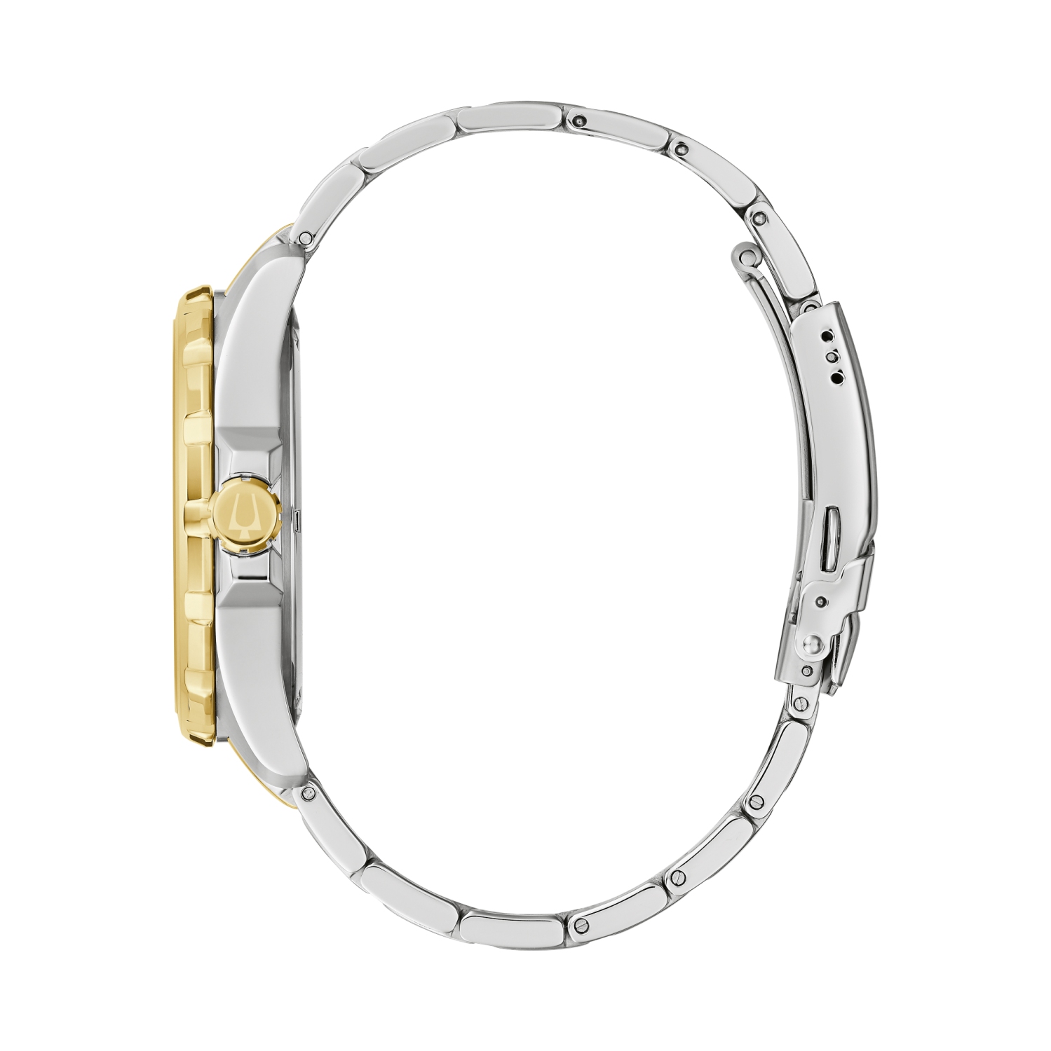 Bulova Mens Marine Star Quartz Watch 43mm Two-Tone Stainless Steel Case and Bracelet with Blue Dial