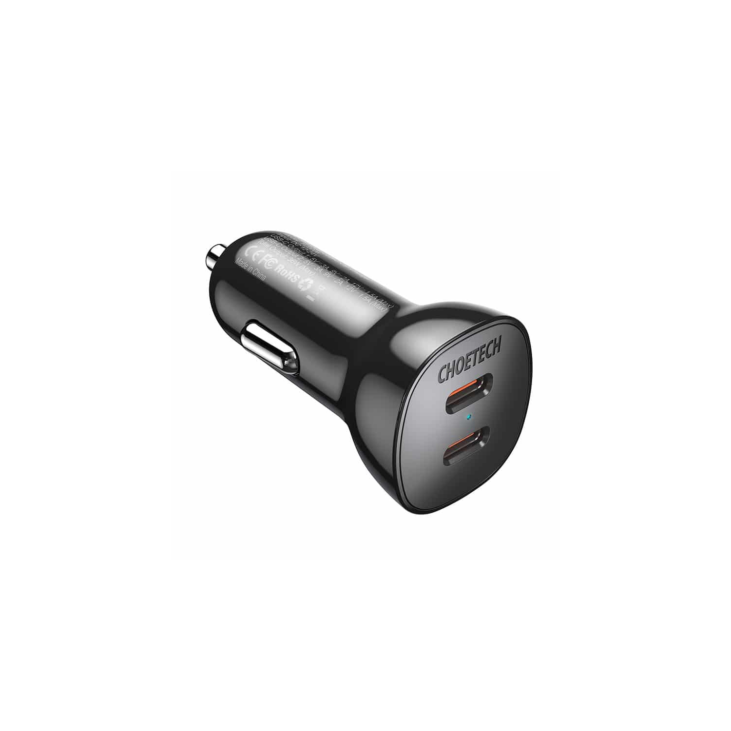 Choetech 36W Dual Fast USB C Car Charger (TC0008) - Brand New