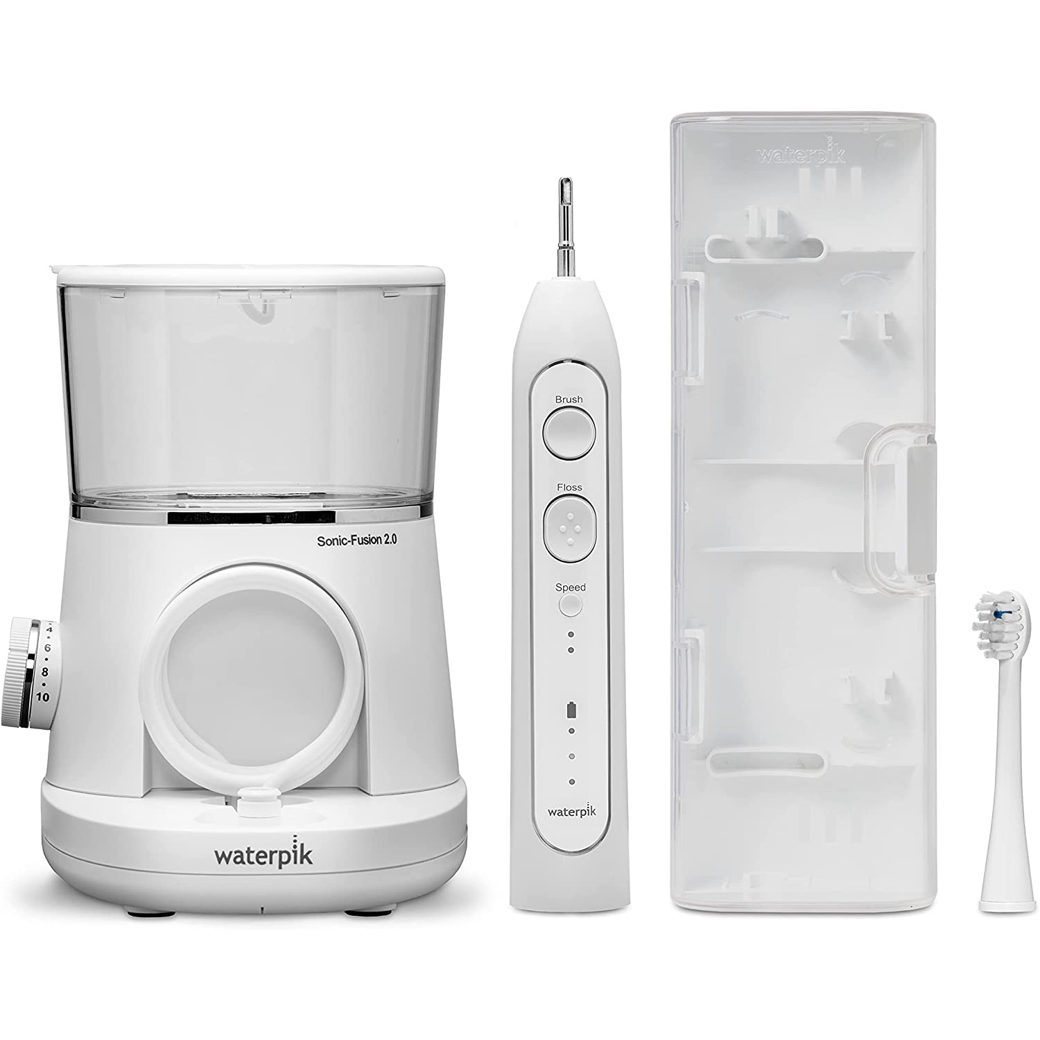 Waterpik Sonic-Fusion 2.0 Flossing Electric Toothbrush, White - Open Box