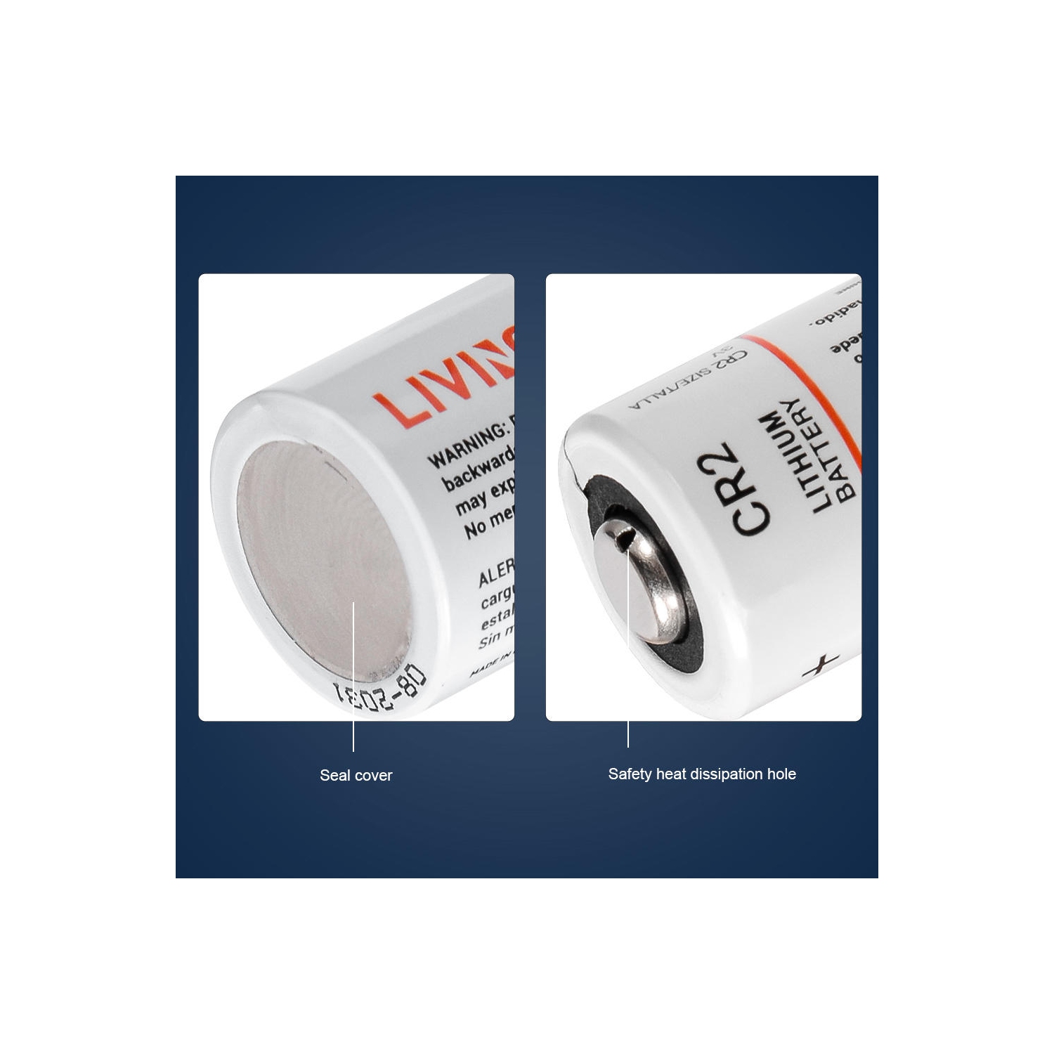 3V 800mAh CR2 Lithium Batteries for Golf Rangefinder and Other Electronics 6pcs/pack - LIVINGbasics®