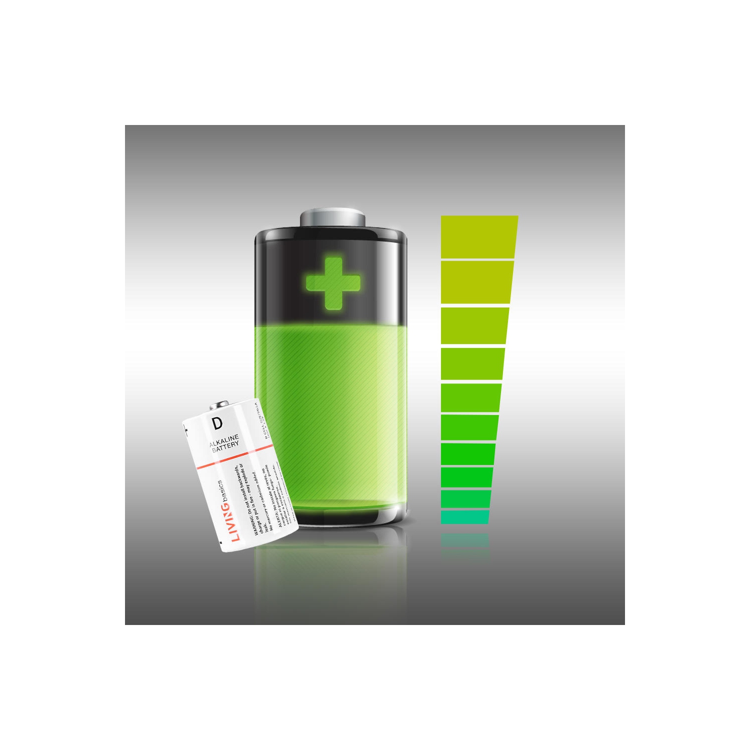 4pcs 1.5V D Batteries alcalines est conforme à la directive de l'UE de la batterie pourraient fonctionner entre -18 et 50 - LivingBasics®