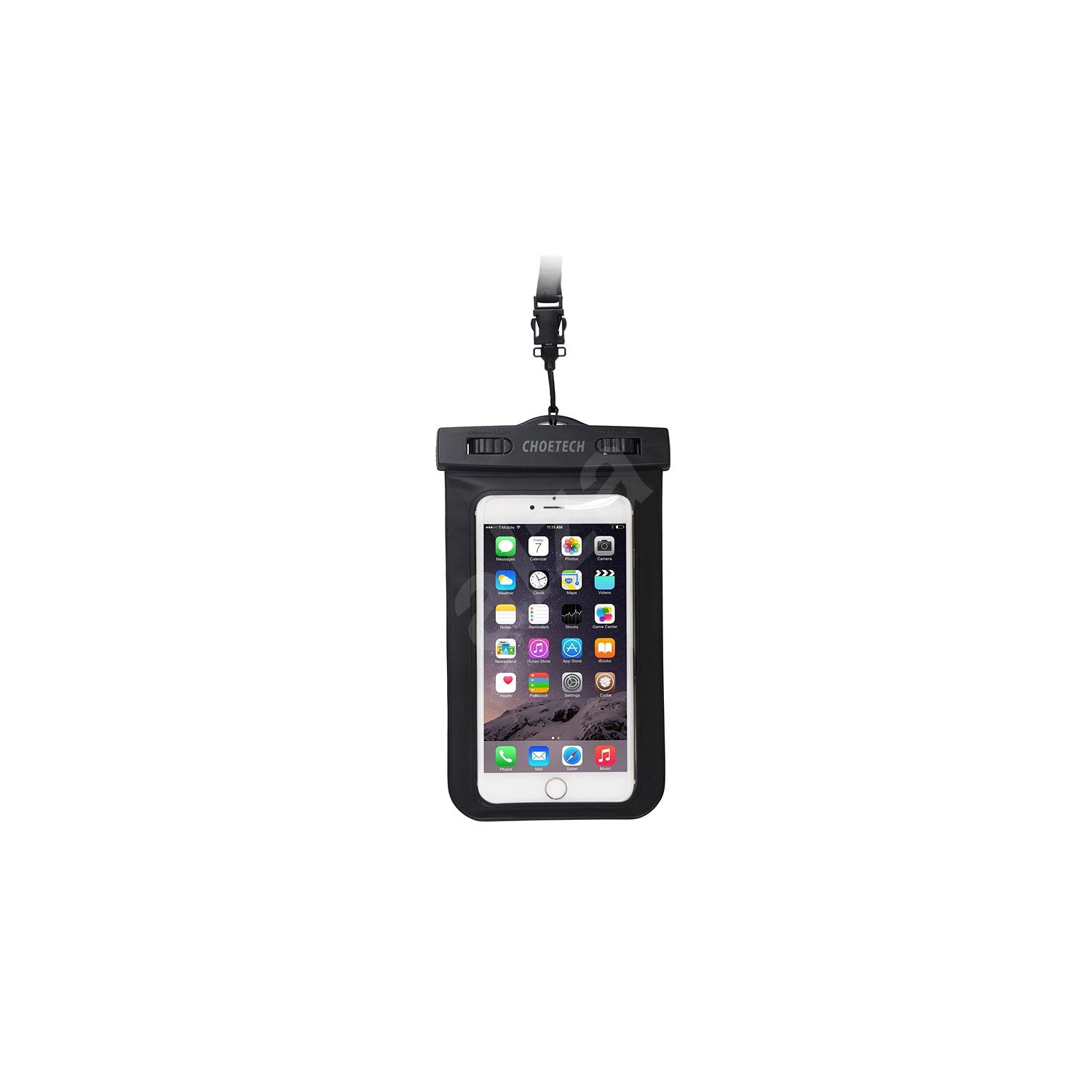 Choetech Universal WaterProof Cellphone Case (WPC007) 2-Pack - Black - Brand New