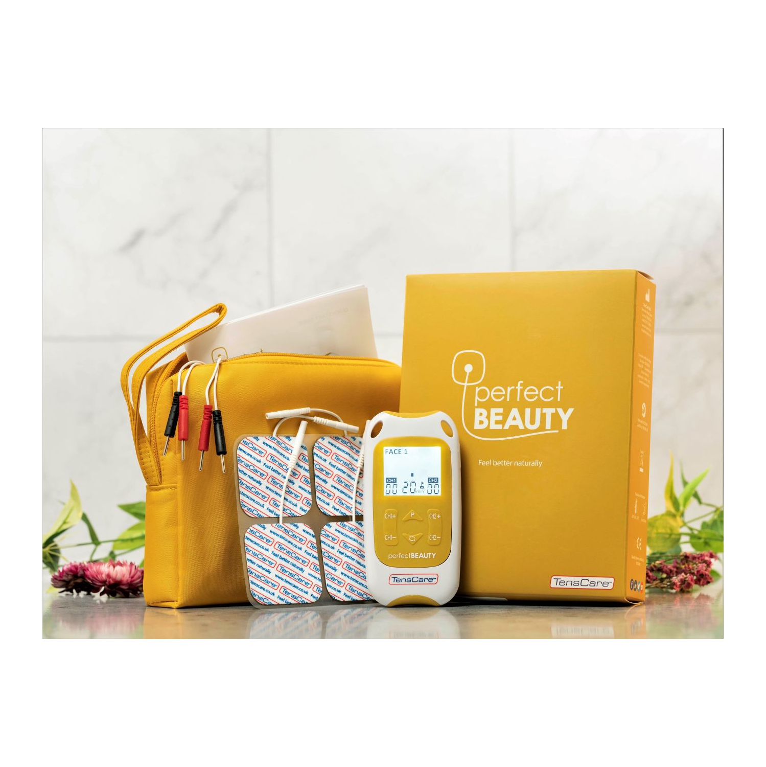 TensCare Perfect Beauty EMS TENS Machine for Fine-Lines & Wrinkles, Body Toning and Pain Relief