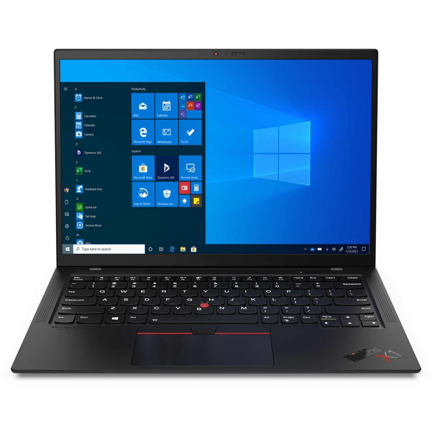 Lenovo ThinkPad X1 Carbon Gen 9 Intel Laptop, 14.0" IPS 400 nits, i5-1135G7, Iris Xe Graphics, 16GB, 512GB