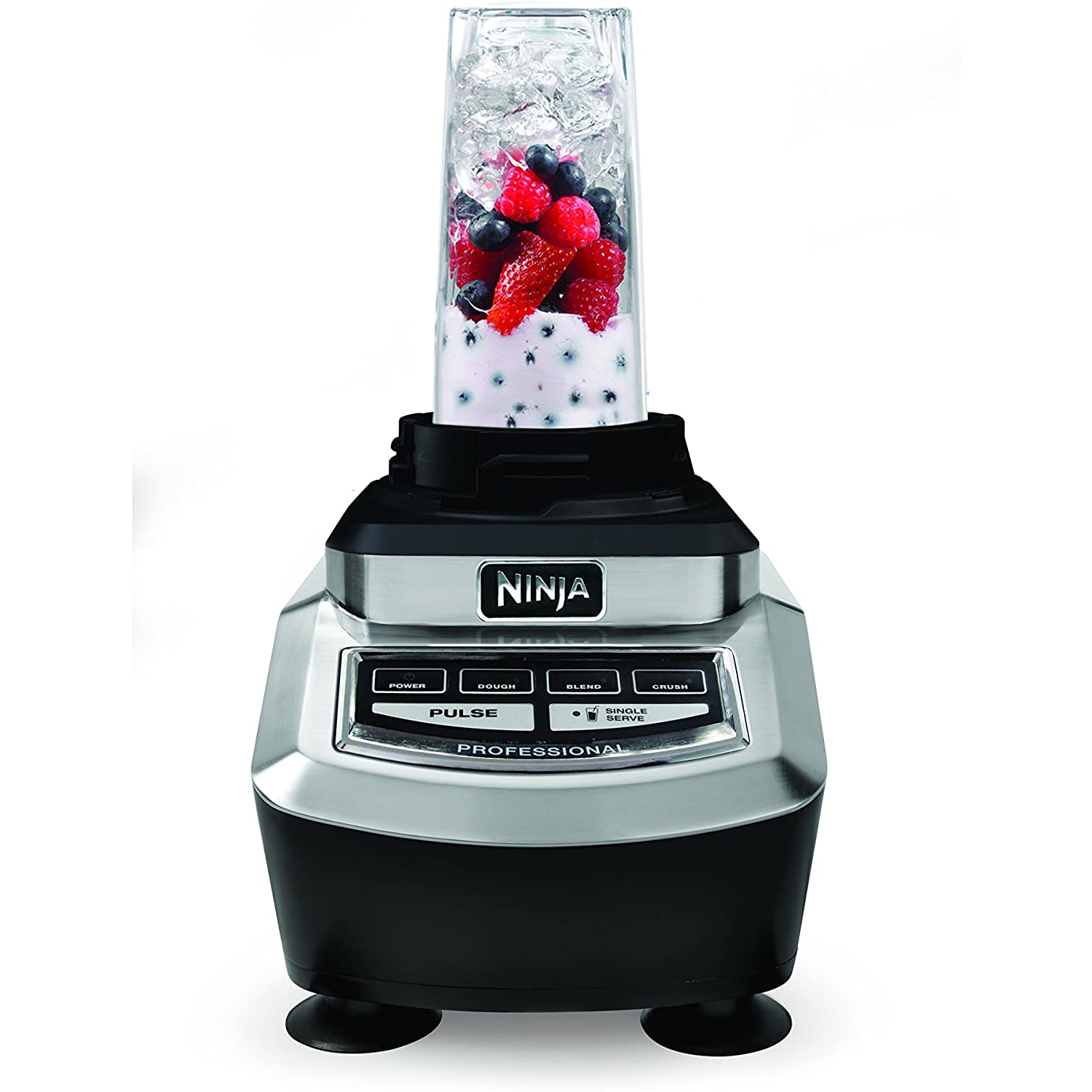 Ninja BL780C, Système de cuisine Ninja Supra avec mélangeur et robot culinaire, noir/argent, 1200 W,