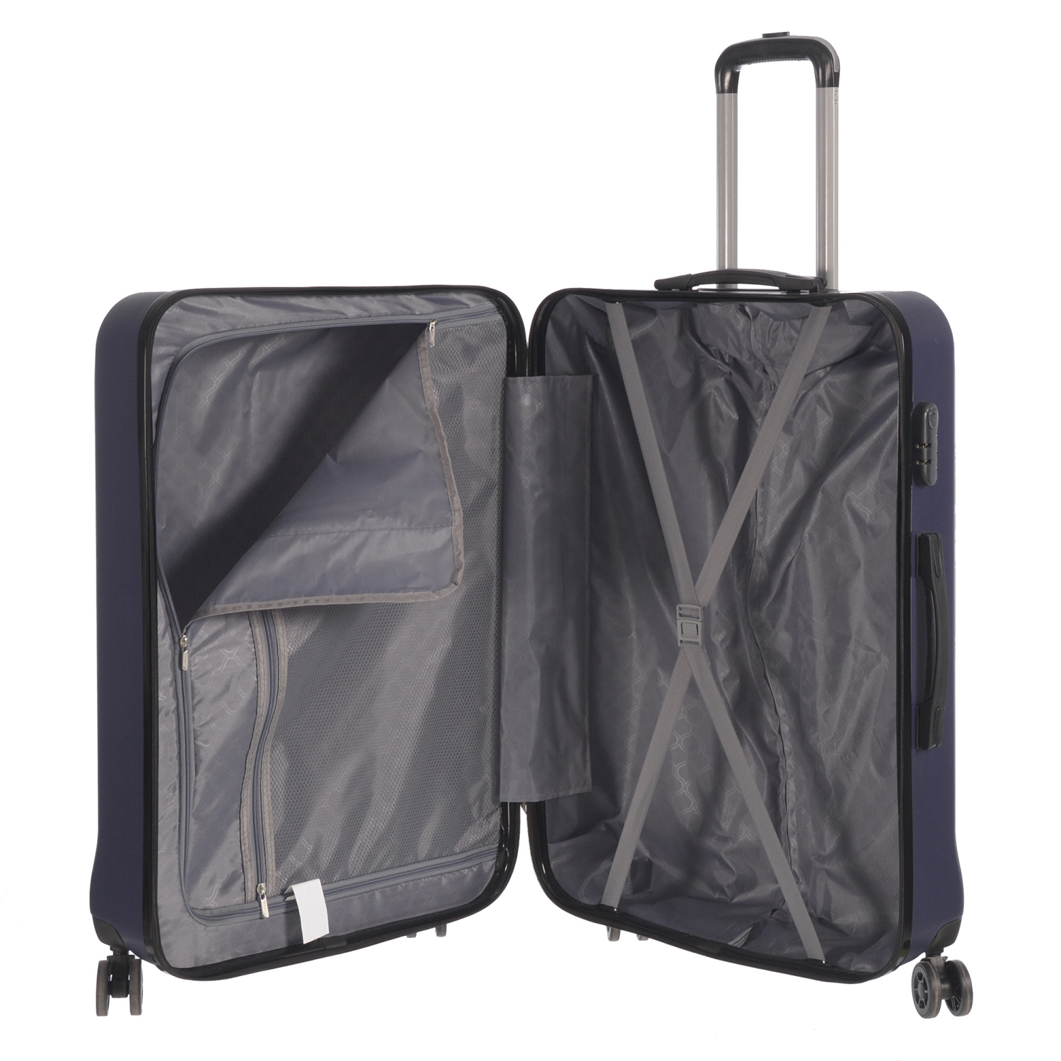 Grande valise de 28 po de la collection Luggage Grove de NICCI - Bleu foncé