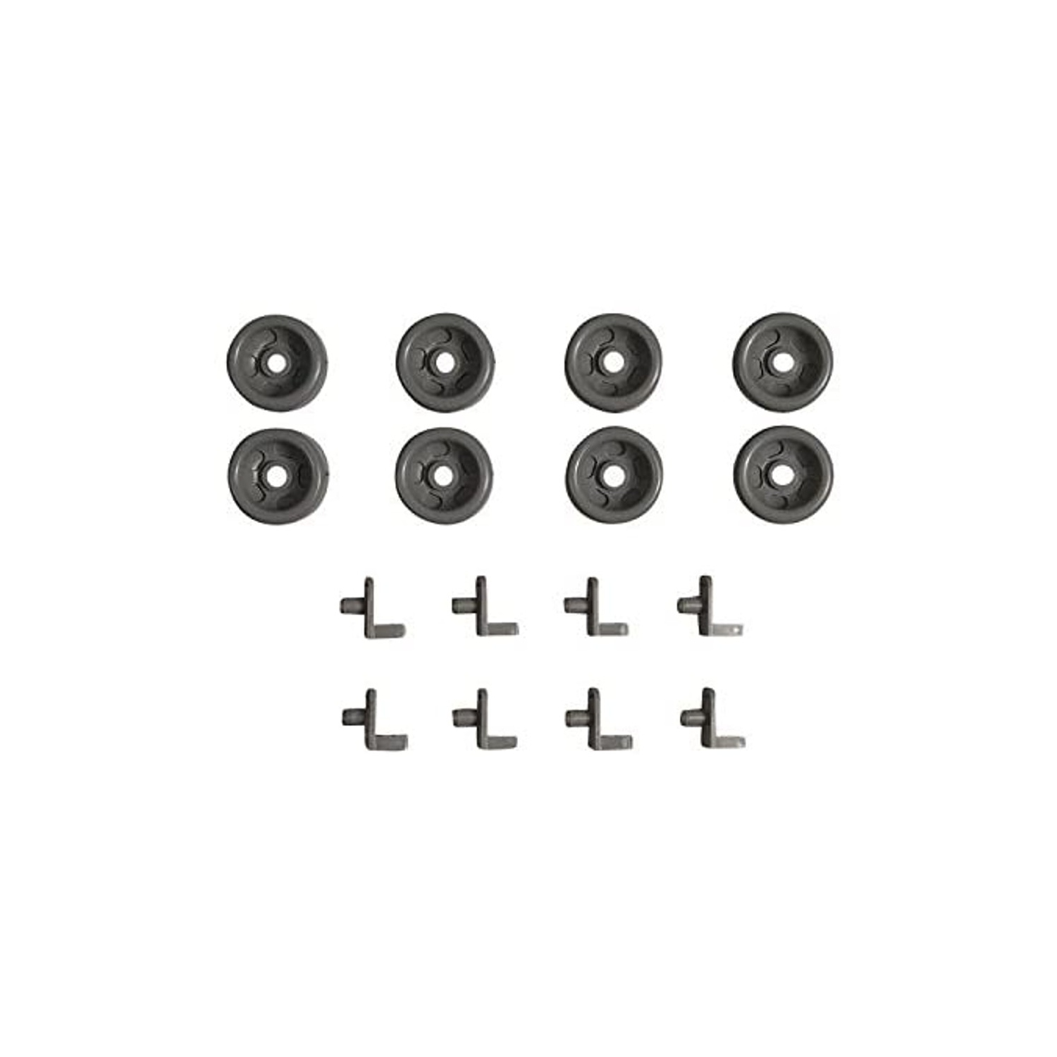 WG04A03392 OEM GE Dishwasher Lower Dishrack Roller Assembly Kit 8 Pack
