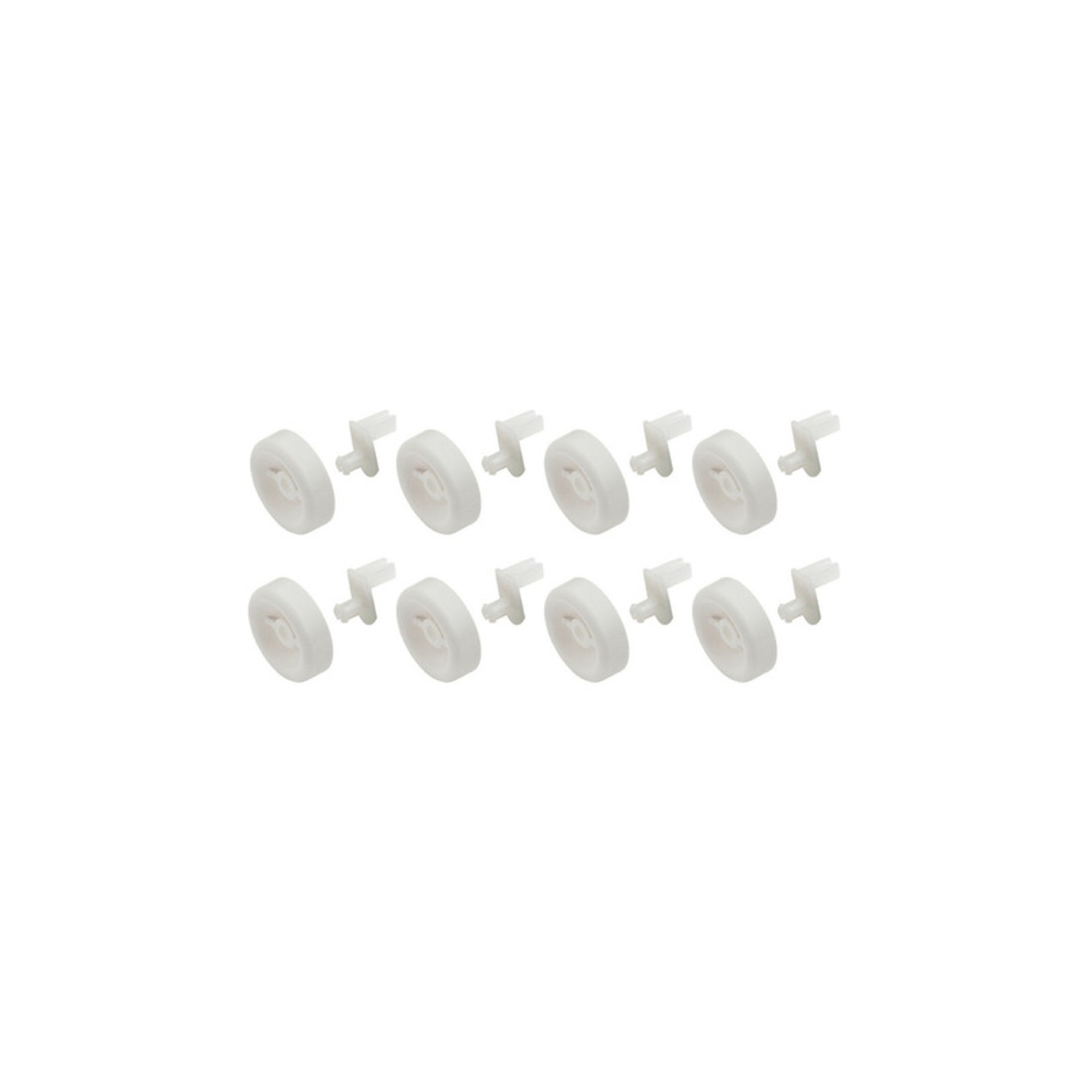 WG04A03477 OEM GE Dishwasher Lower Dishrack Roller Assembly Kit 8 Pack