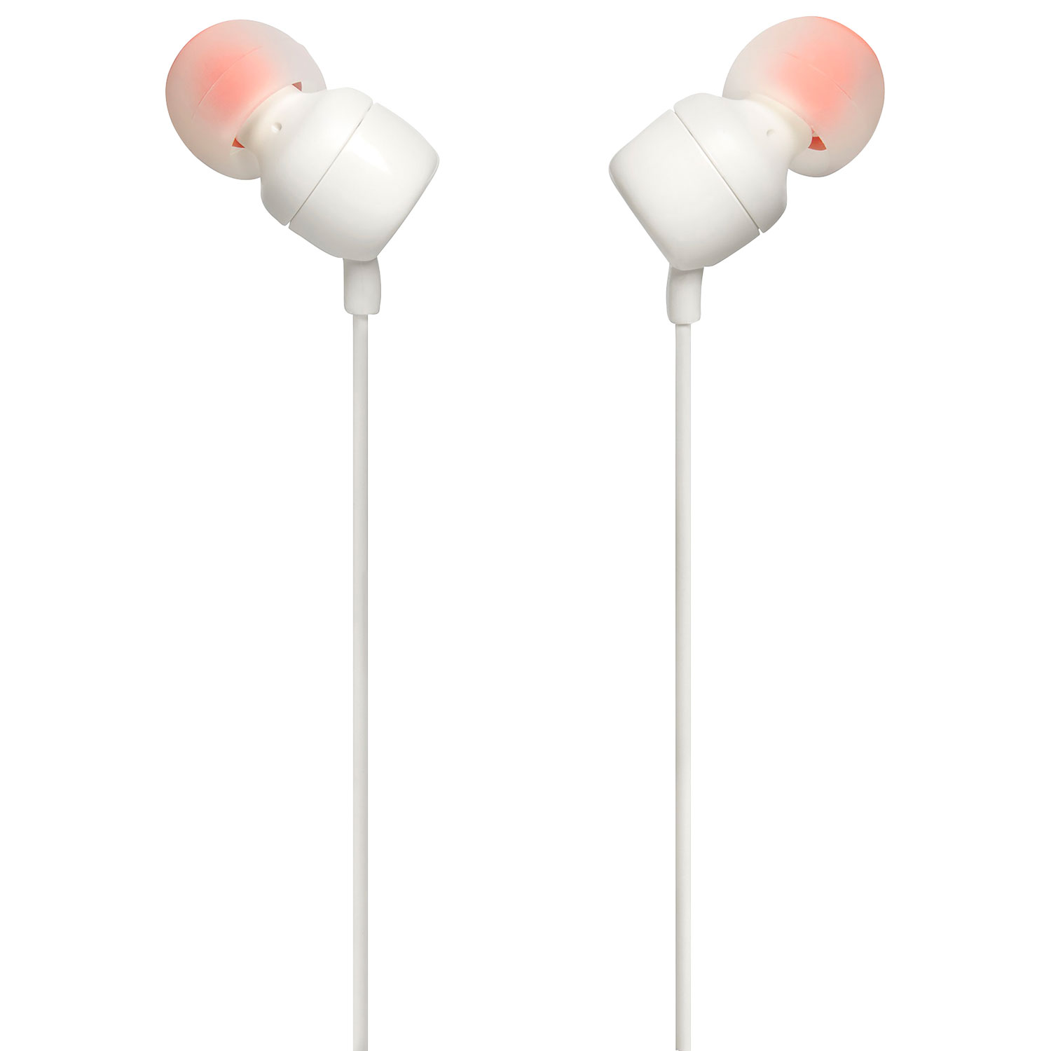 JBL T110 In-Ear Sound Isolating Headphones - White
