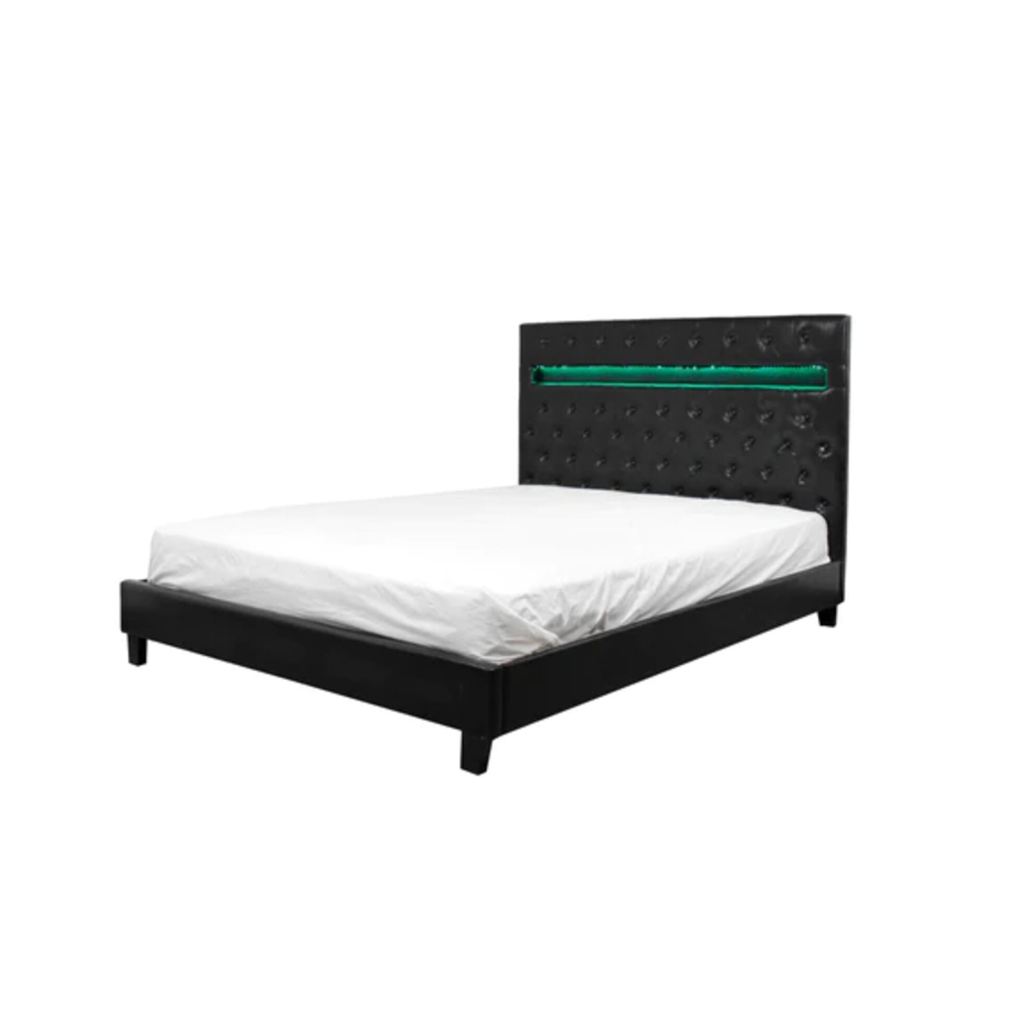 Otis Black Led Bed Queen