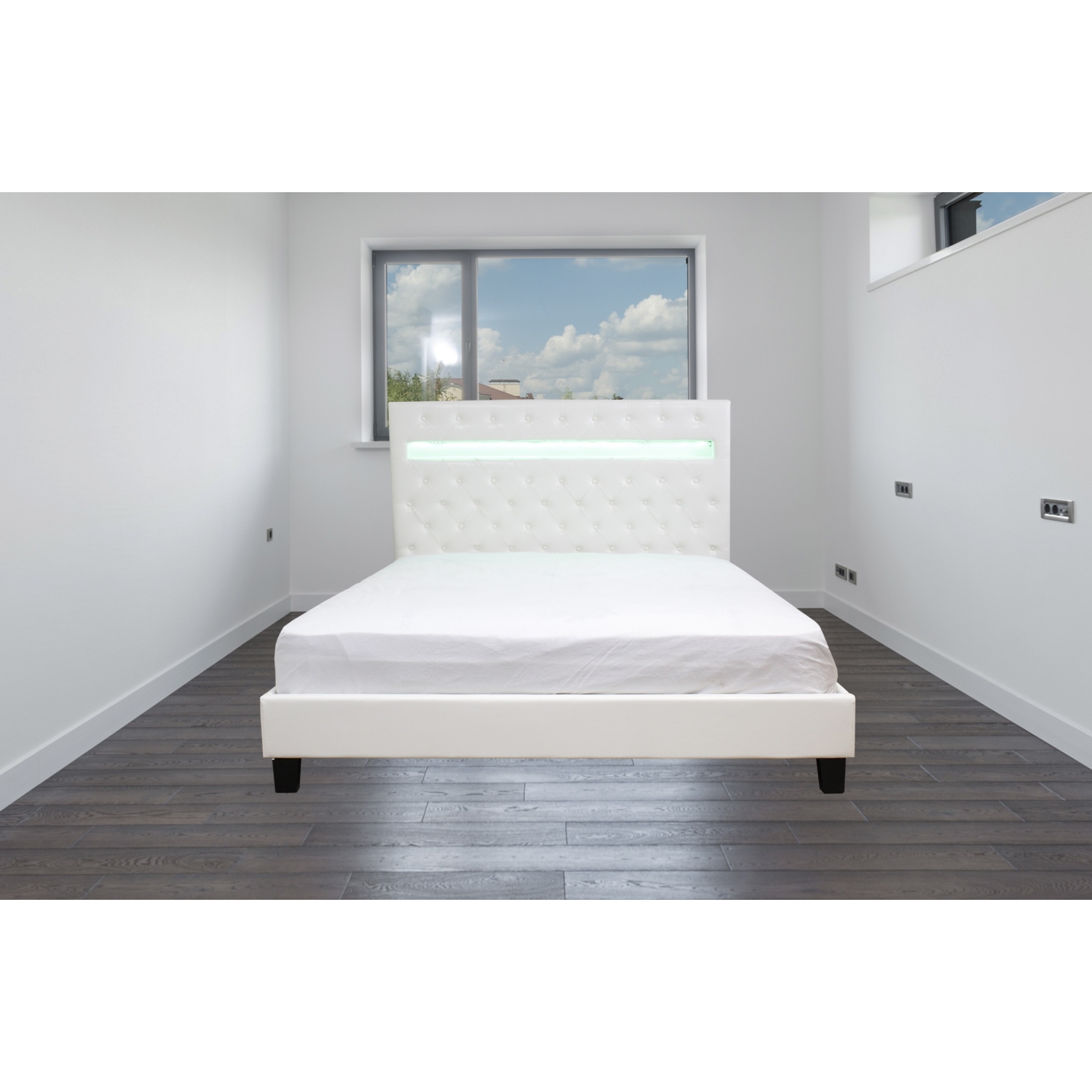 Otis Black Led Bed Queen