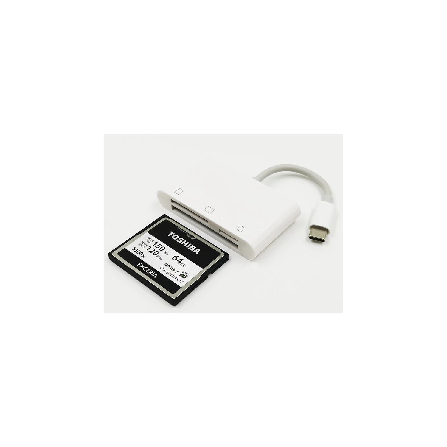 Speedex USB Type C To SD/TF/CF 3 in 1 Card Reader For Macbook/PC/SMARTPHONE/CAMERA