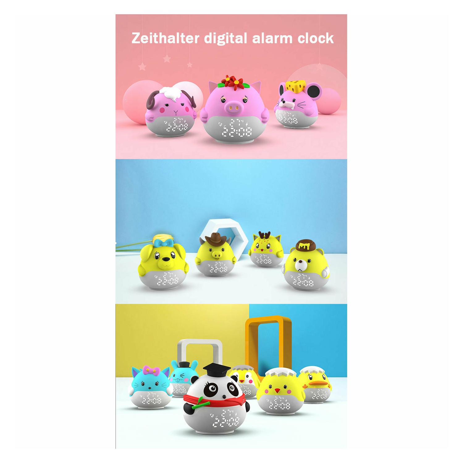 Réveille-matin intelligent pour chat de SAMA, pour enfants