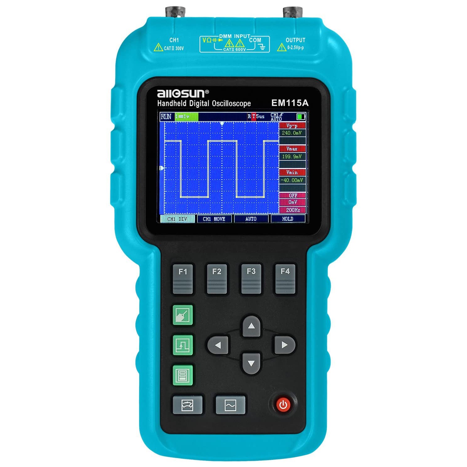 ALLOSUN 3 In1 Digital Oscilloscope Handheld with USB Multifunction Digital Scope Multimeter Meter - Open Box