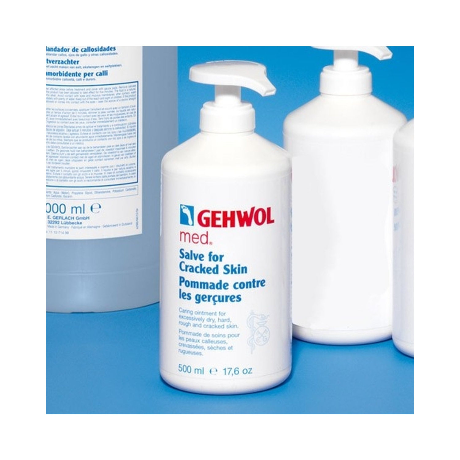 Gehwol Med Salve for Cracked Skin w/ Pump 500 ml