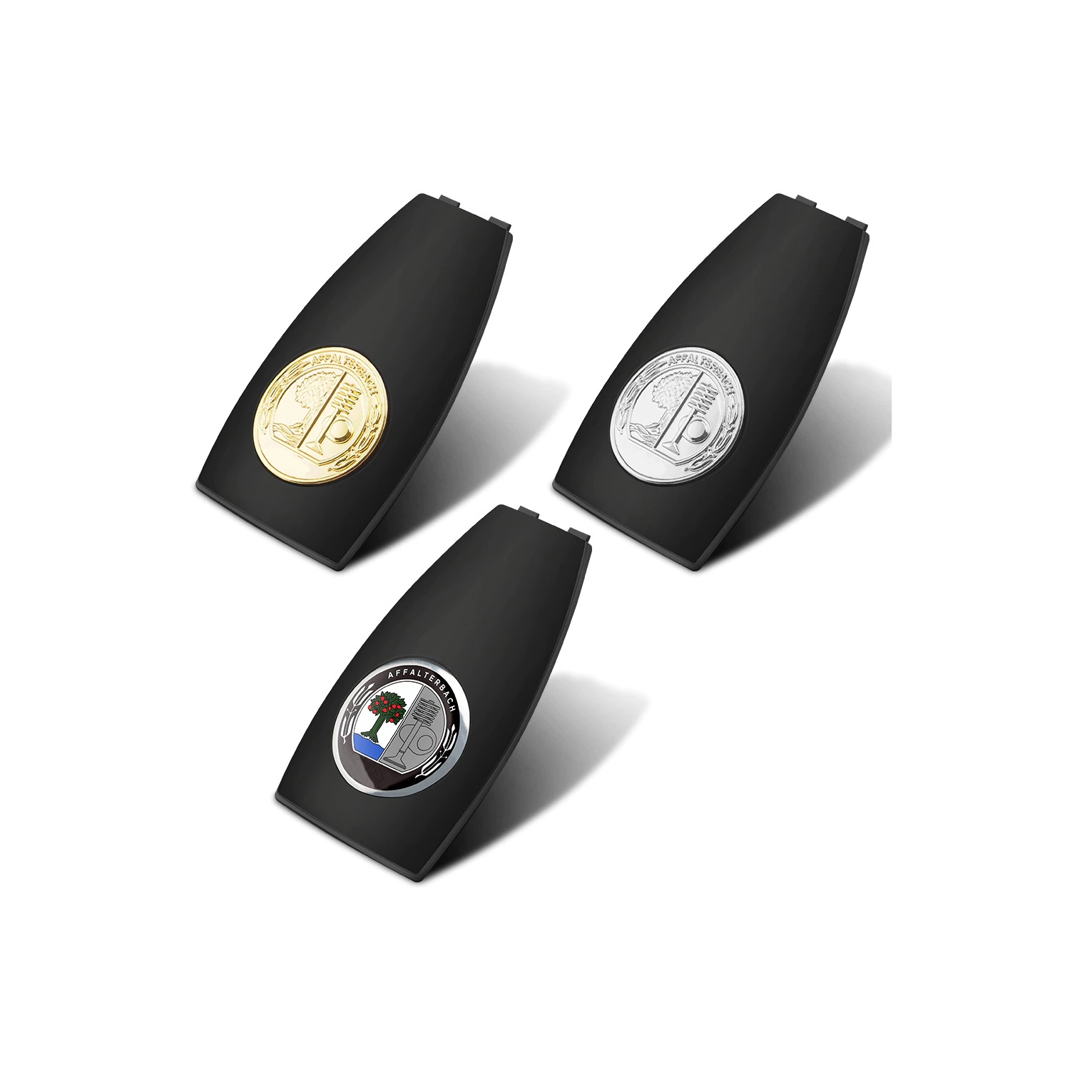 Metal 3D Apple Tree Badge Étui à clé arrière A0008900023 compatible avec les porte-clés Mercedes Benz AMG