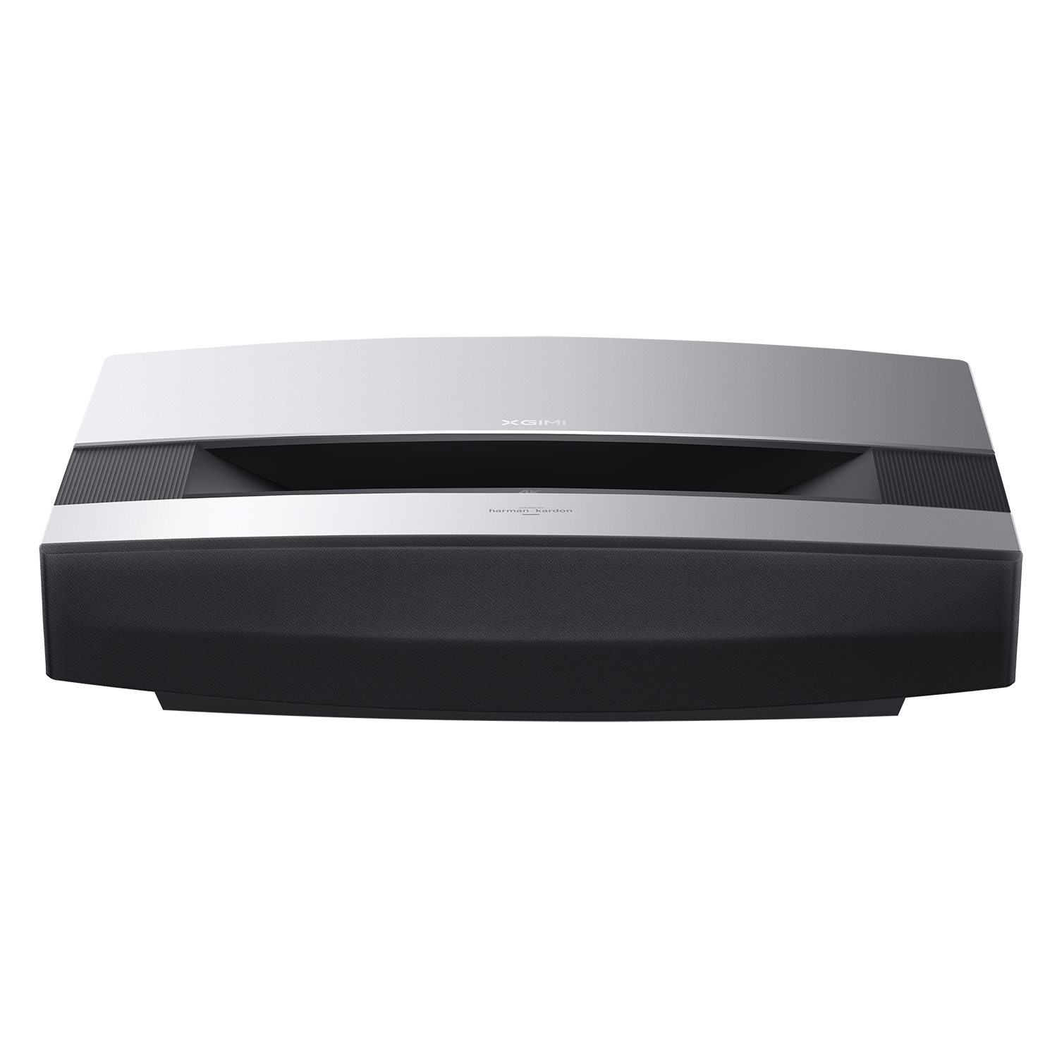 XGIMI Aura 4K UHD Ultra Short Throw Laser Projector, Android TV, 2400 ANSI Lumens, Integrated 60W Harman Kardon Speakers, HDR10, and Home Theater Image Quality