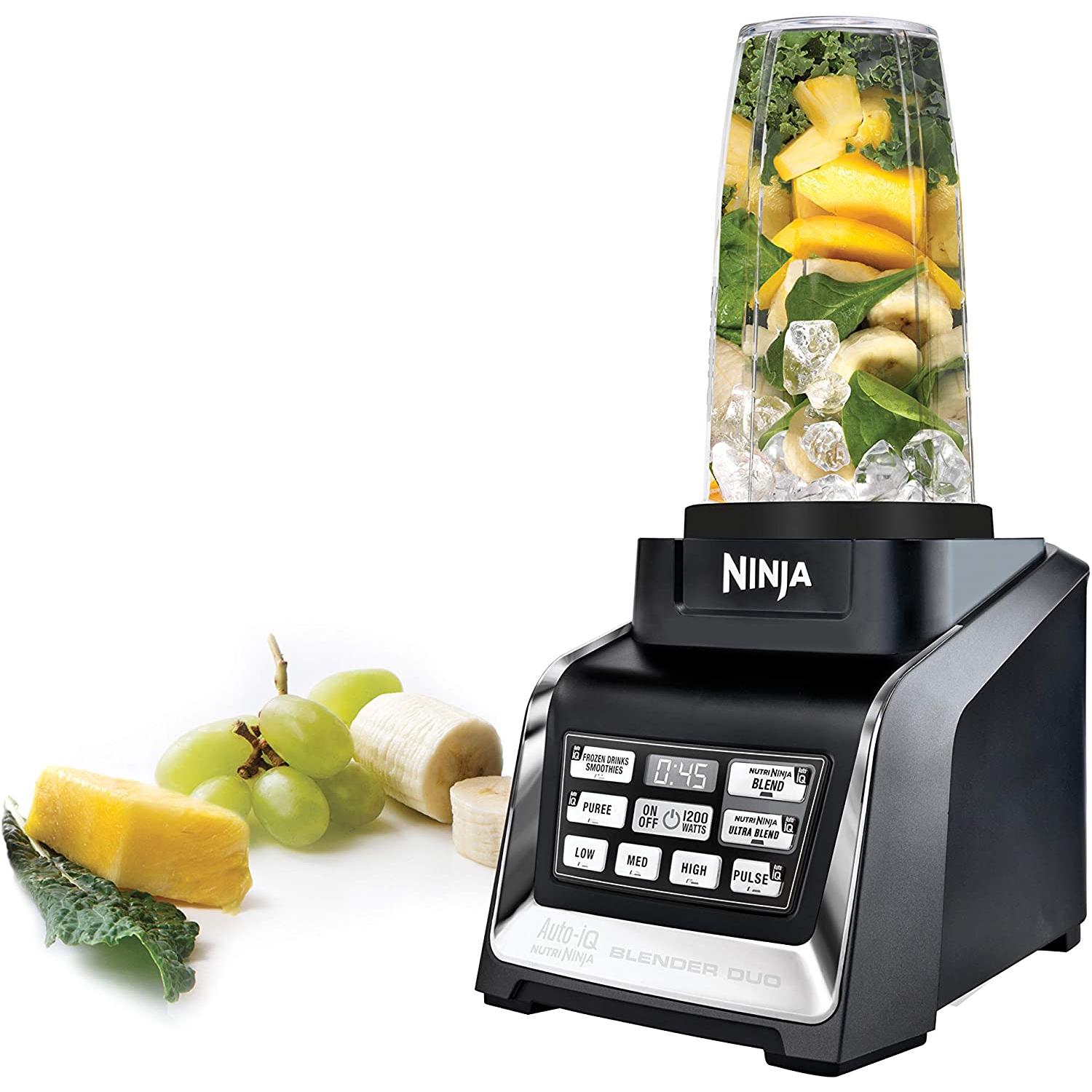 Remis à neuf - mélangeur sur socle 1300&nbsp;W Nutri Ninja Duo Auto-iQ de Ninja avec tasses Nutri Ninja
