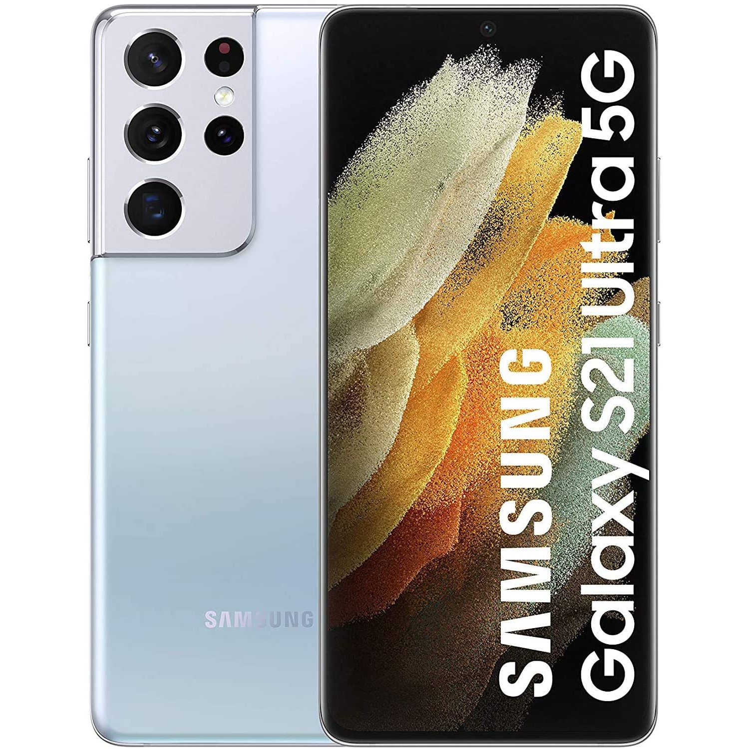 Samsung Galaxy S21 Ultra 5G 256GB Factory Unlocked Smartphone - Phantom Silver - International Version
