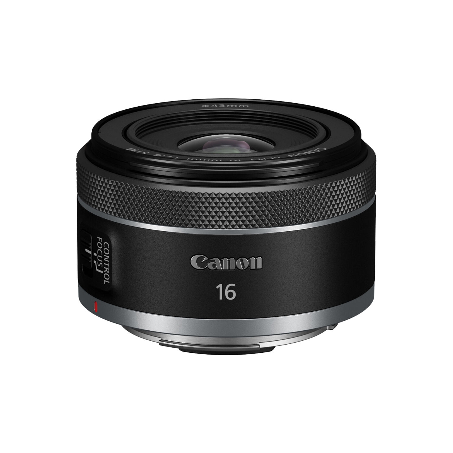 Objectif STM RF 16 mm f/2.8 de Canon + filtre + sac à dos + carte 64 Go + plus