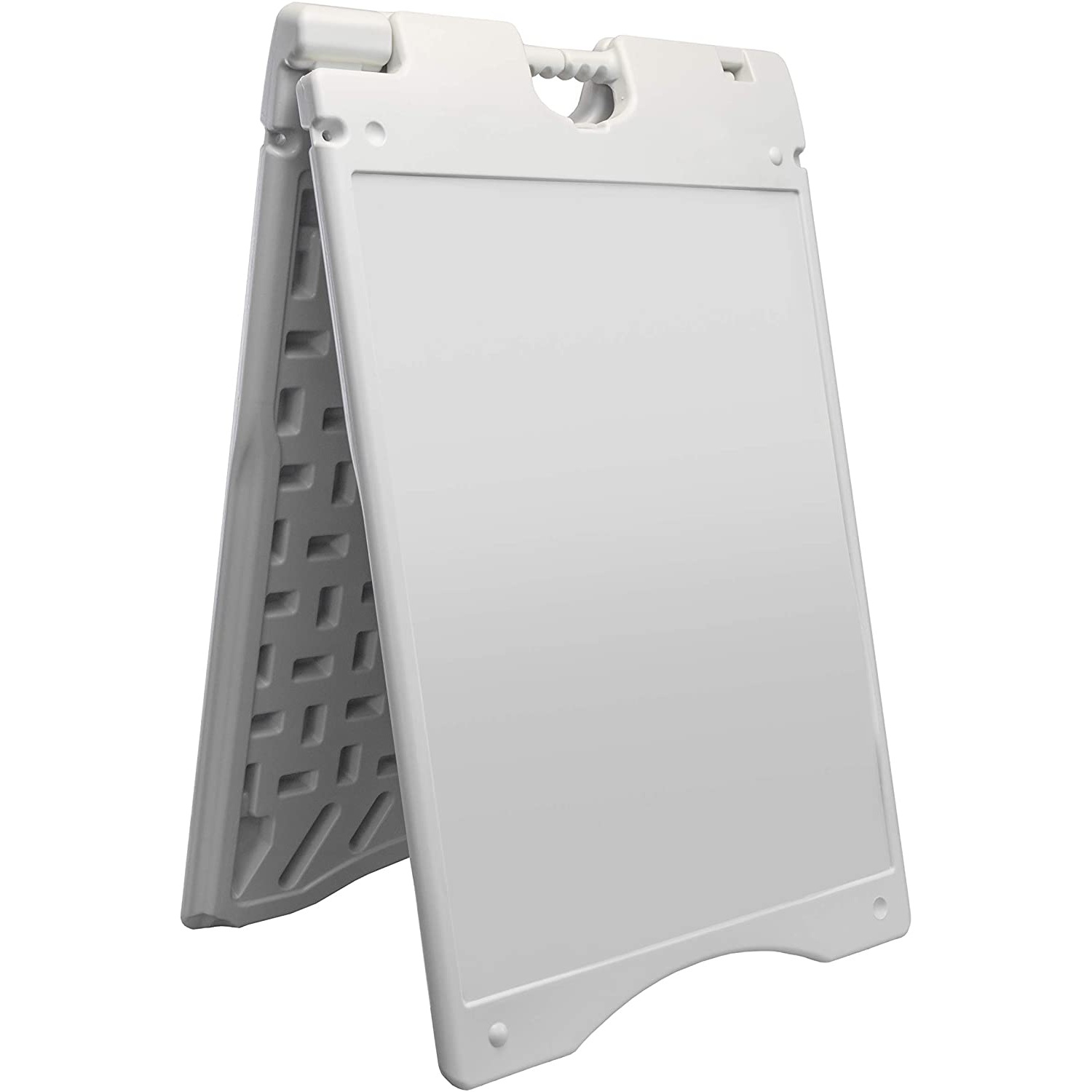 Panneau d’affichage En A résistant aux intempéries pliable avec base antidérapante pour l’affichage extérieur sur trottoir – utilisez l’avant et