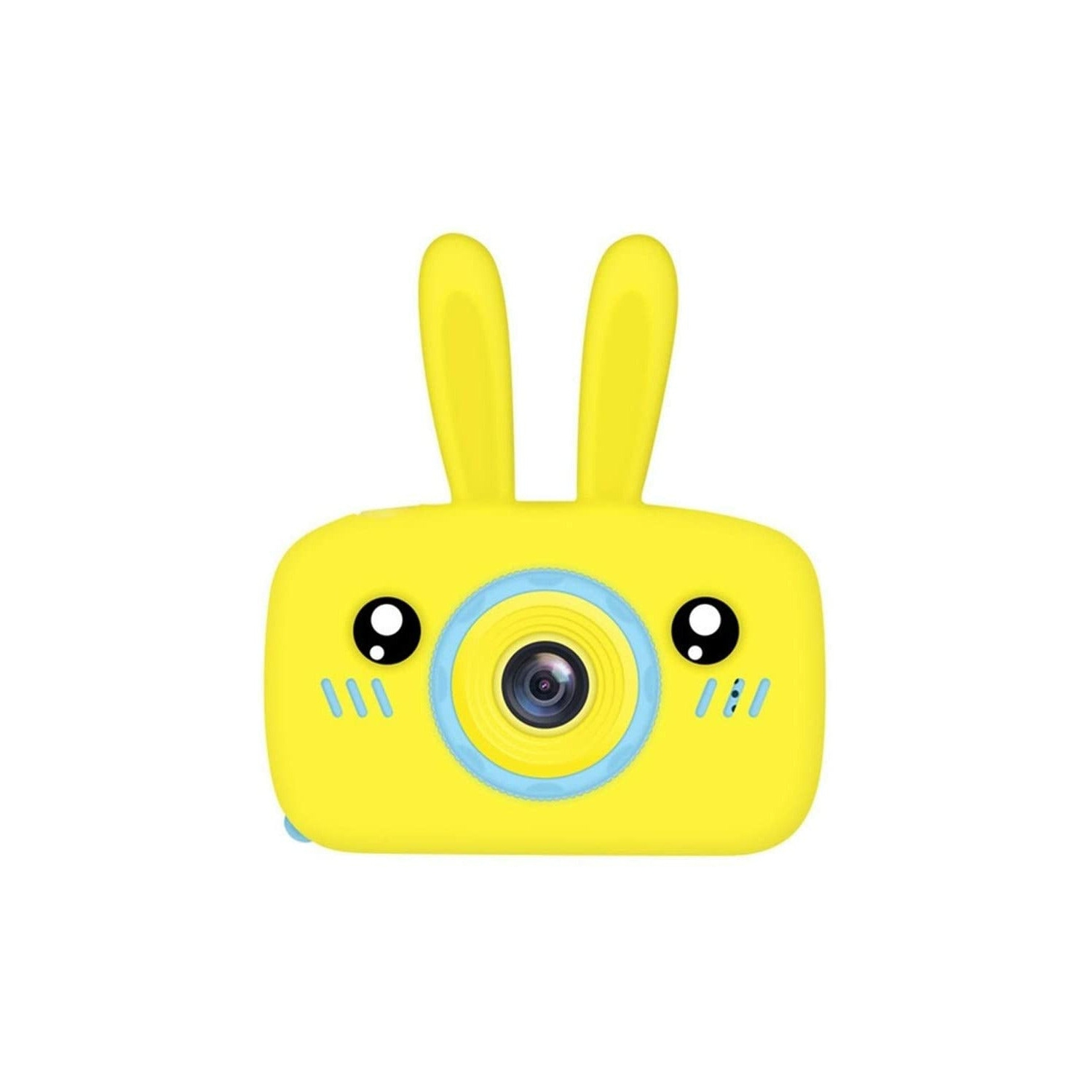 SAMA Kids Camera Yellow , Digital Video Camera Cartoon Toy 8.0mp Inch Hd Screen Rechargeable Shockproof