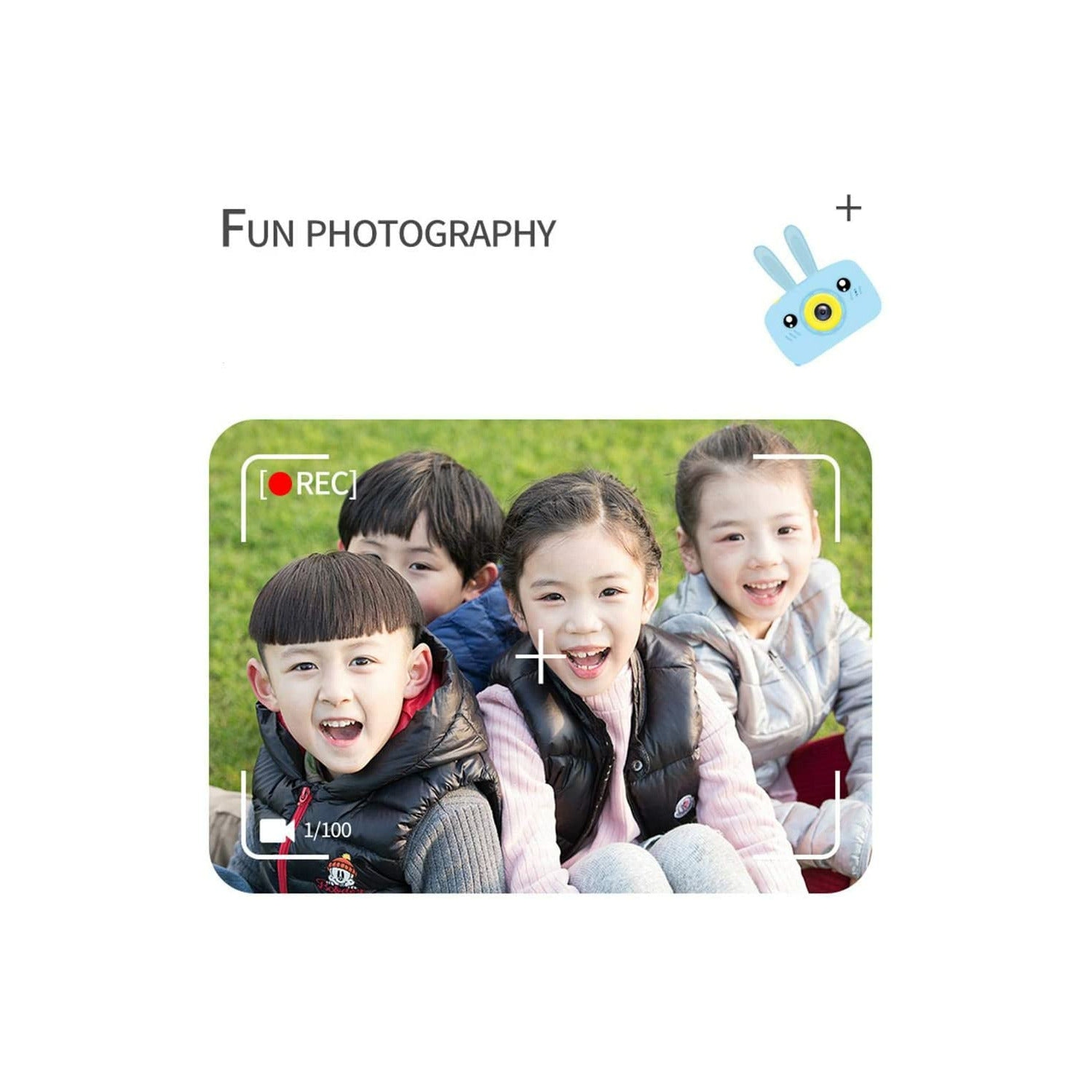 SAMA Kids Camera Yellow , Digital Video Camera Cartoon Toy 8.0mp Inch Hd Screen Rechargeable Shockproof