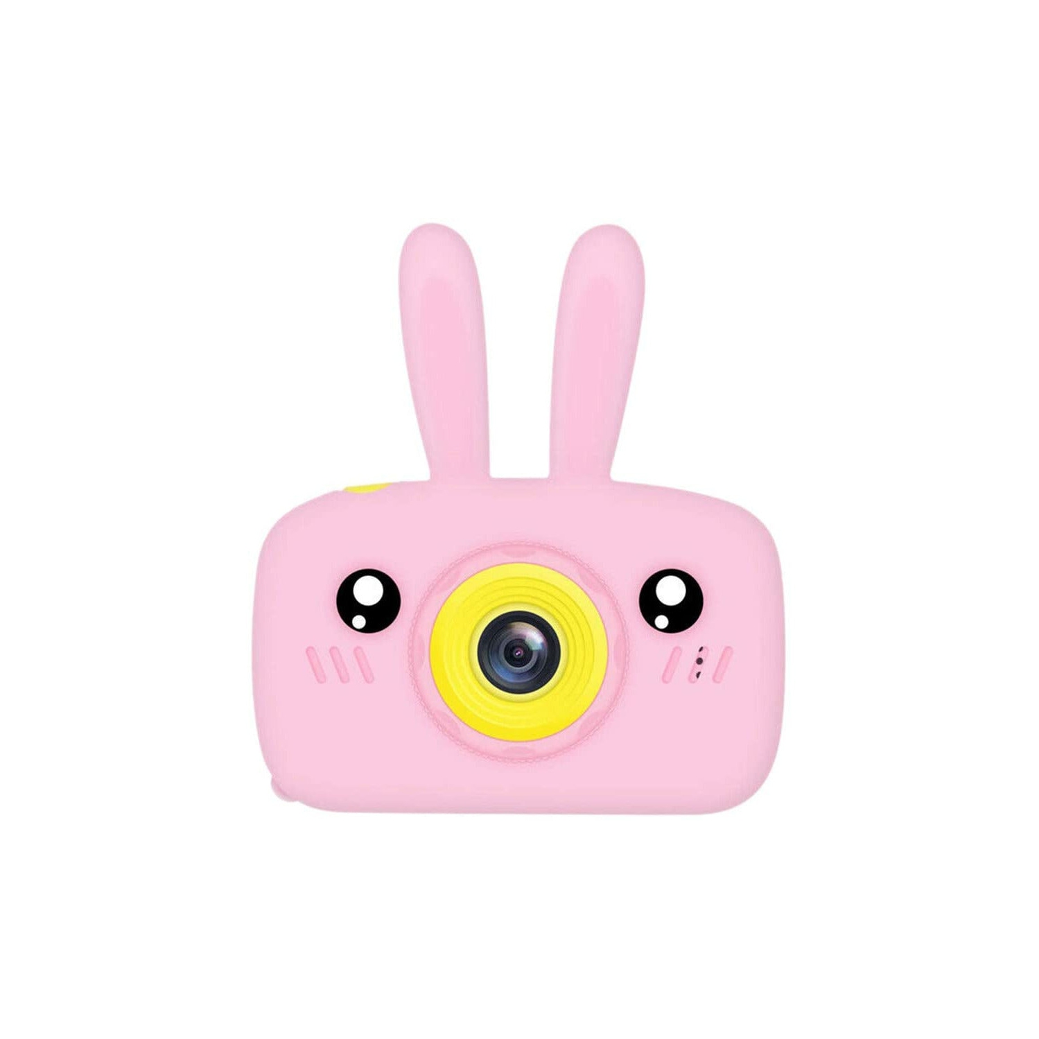 SAMA Kids Camera Pink , Digital Video Camera Cartoon Toy 8.0mp Inch Hd Screen Rechargeable Shockproof