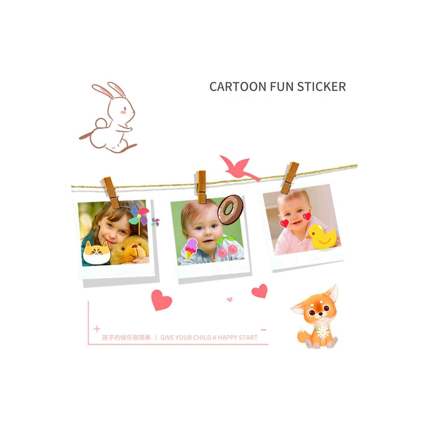 SAMA Kids Camera Pink , Digital Video Camera Cartoon Toy 8.0mp Inch Hd Screen Rechargeable Shockproof