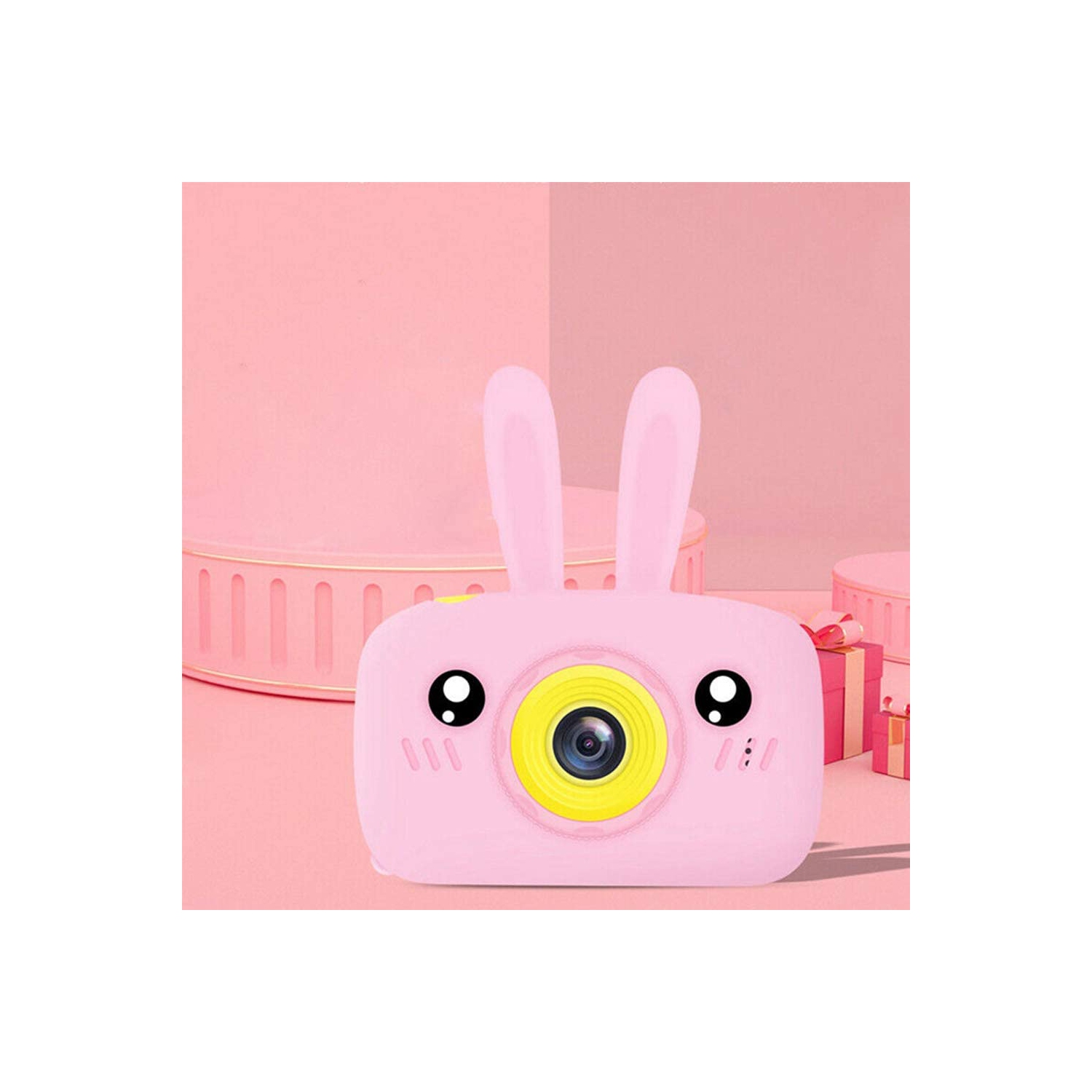 SAMA Kids Camera Blue , Digital Video Camera Cartoon Toy 8.0mp Inch Hd Screen Rechargeable Shockproof