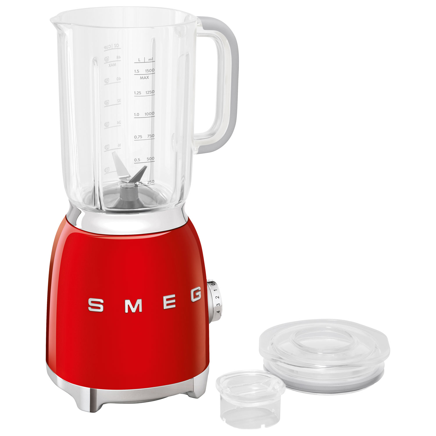 Smeg 50's Style 1.4L 600-Watt Countertop Blender - Red