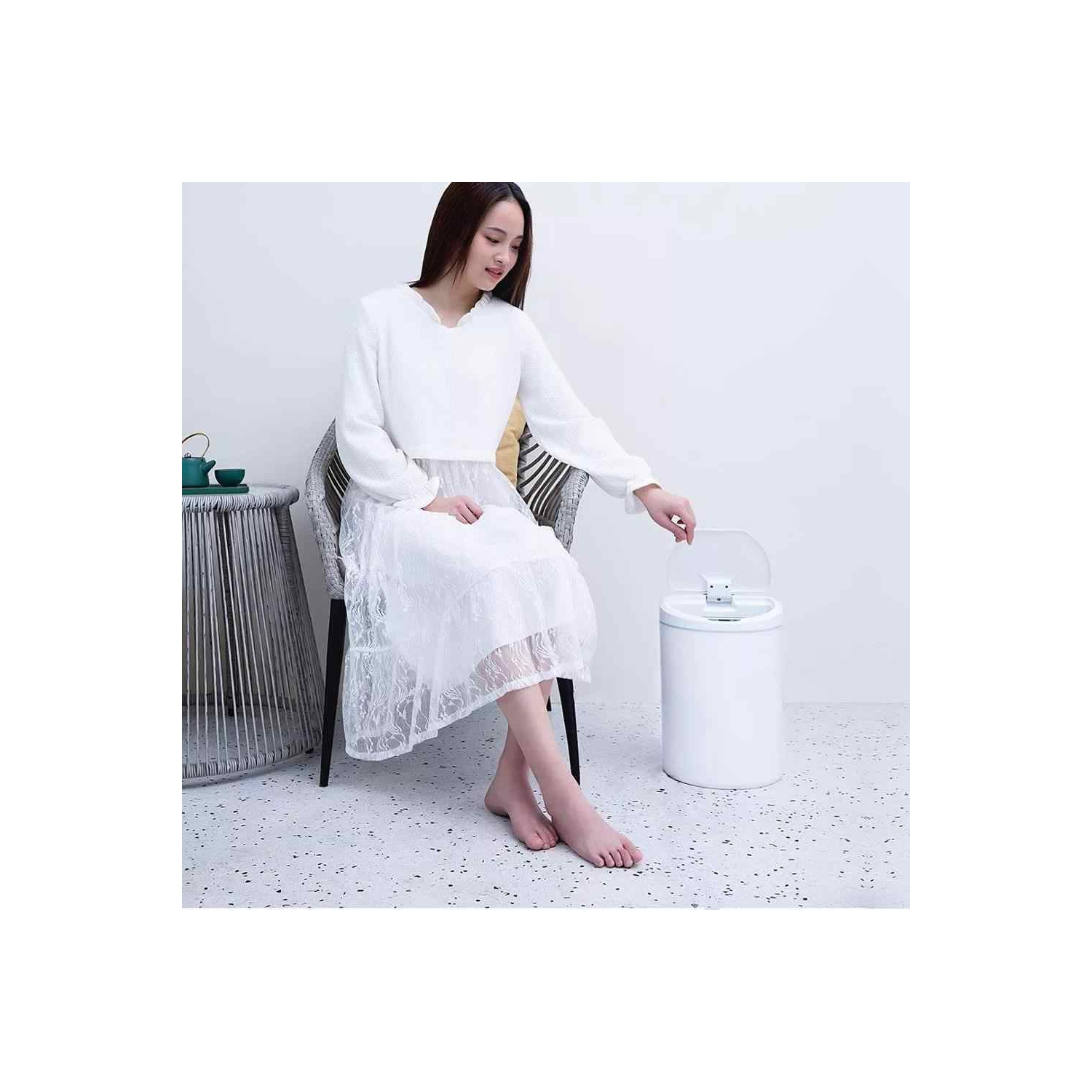 Poubelle à capteur intelligent sans contact de Ninestar - 10 l