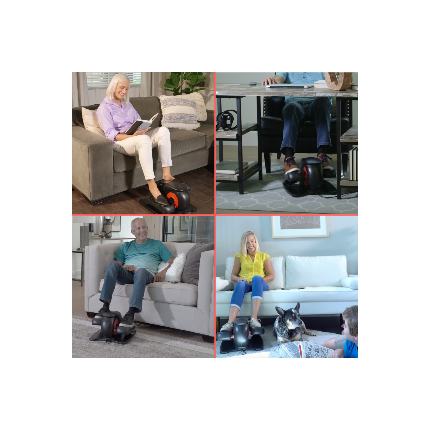 ORBITREK MX - appareil elliptique motorisé pour dessous de bureau | pédalier compact pour entraînement