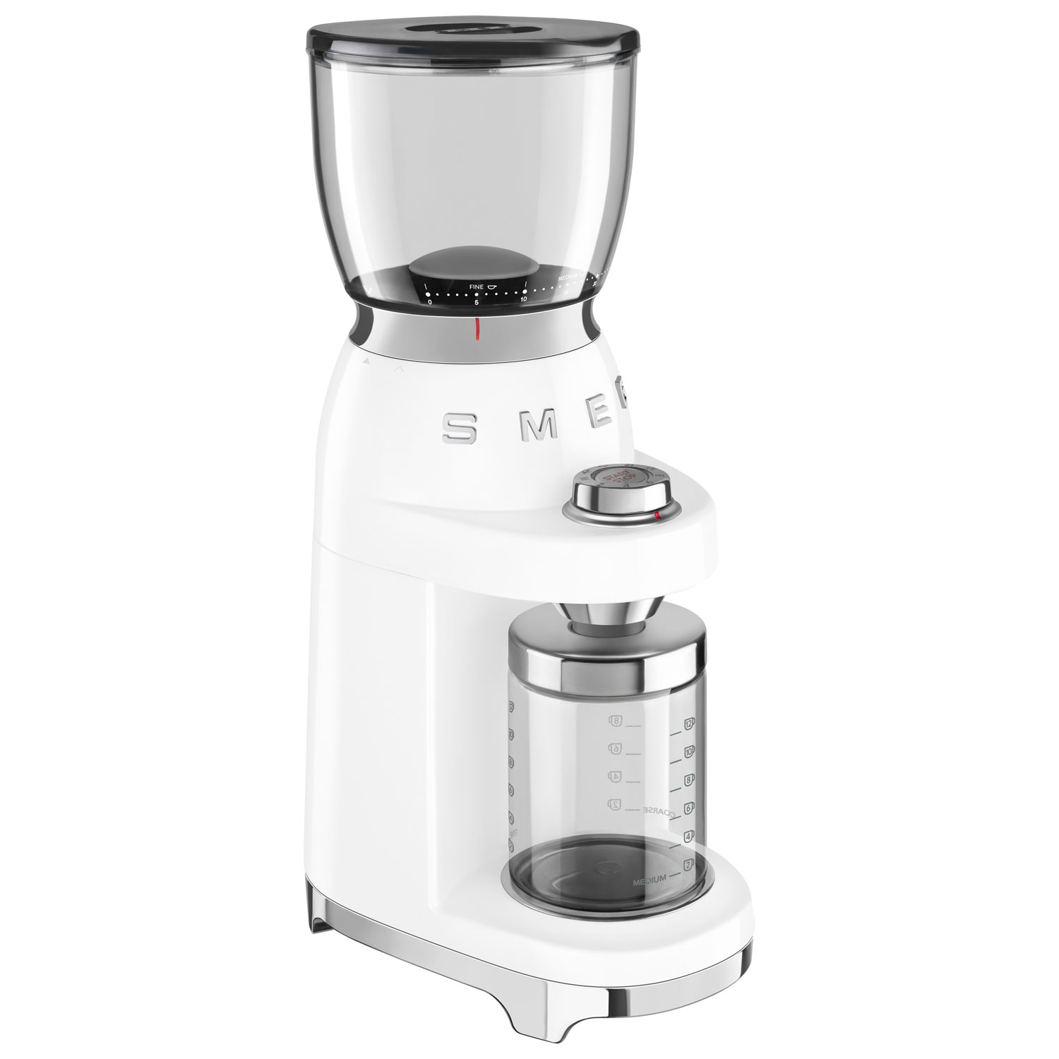 Smeg 50's Style Burr Coffee Grinder - White