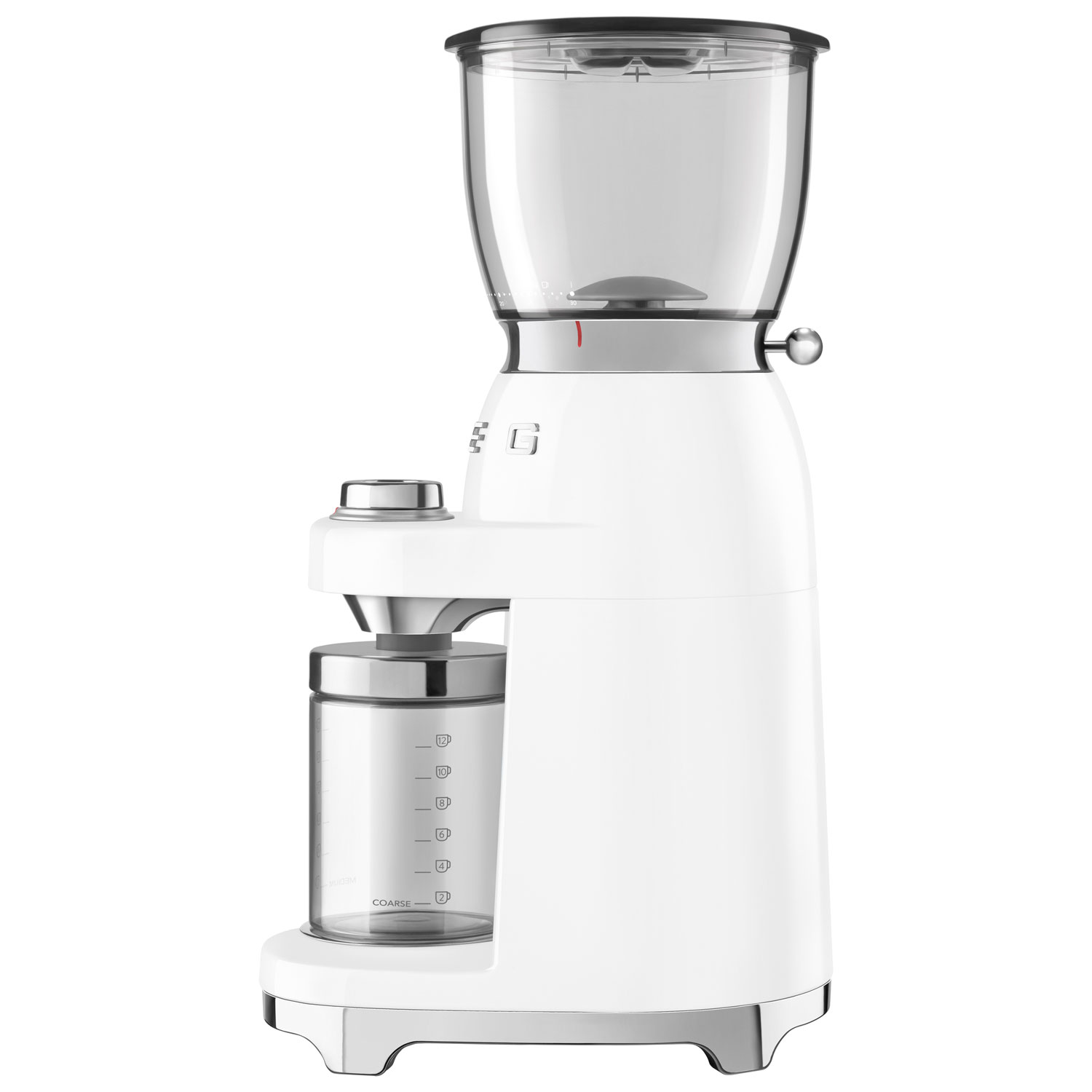 Smeg 50's Style Burr Coffee Grinder - White