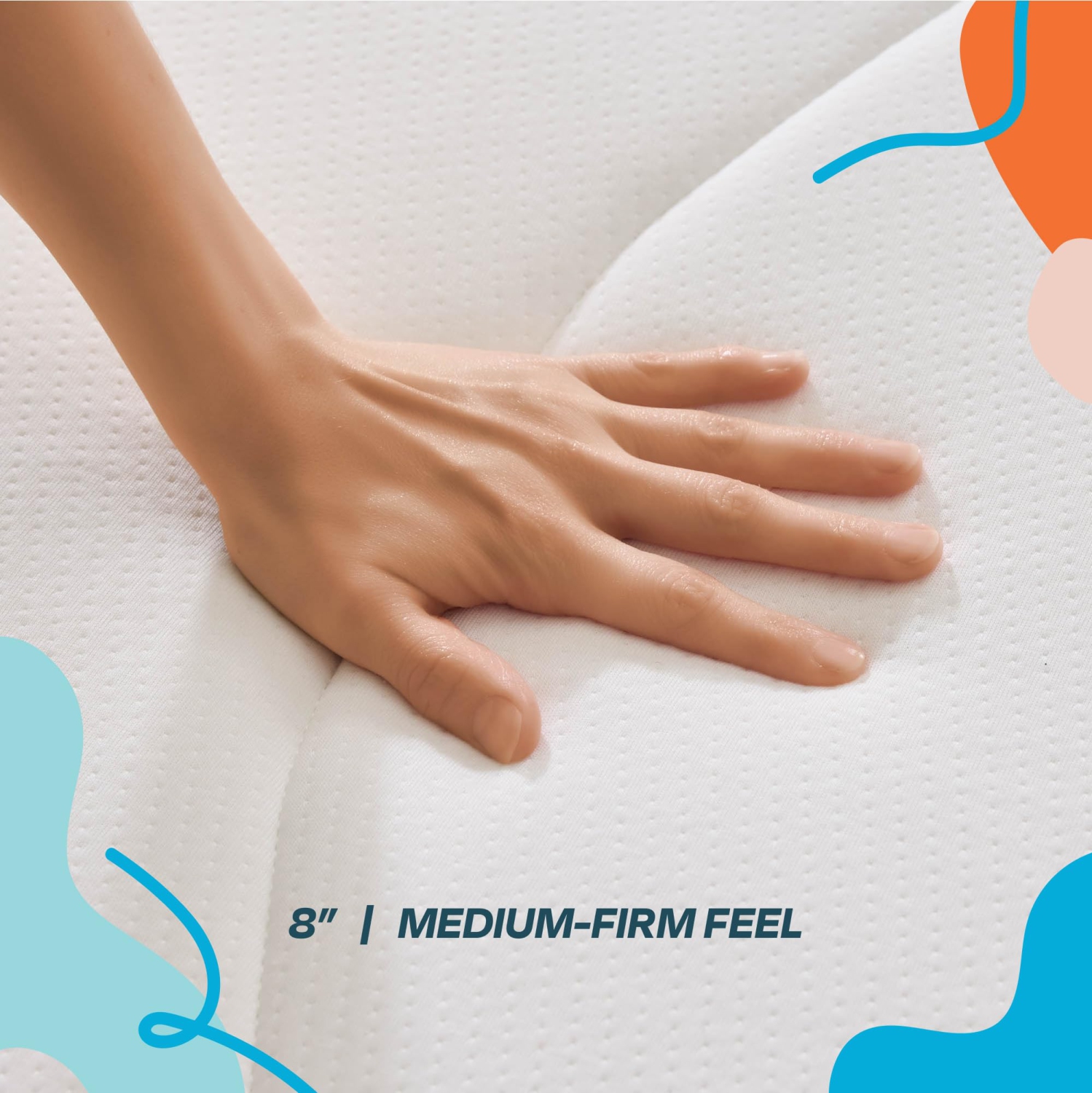 LINENSPA 8 Inch Memory Foam and Innerspring Hybrid Mattress – Twin Mattress – Bed in a Box – Medium Firm Mattres..