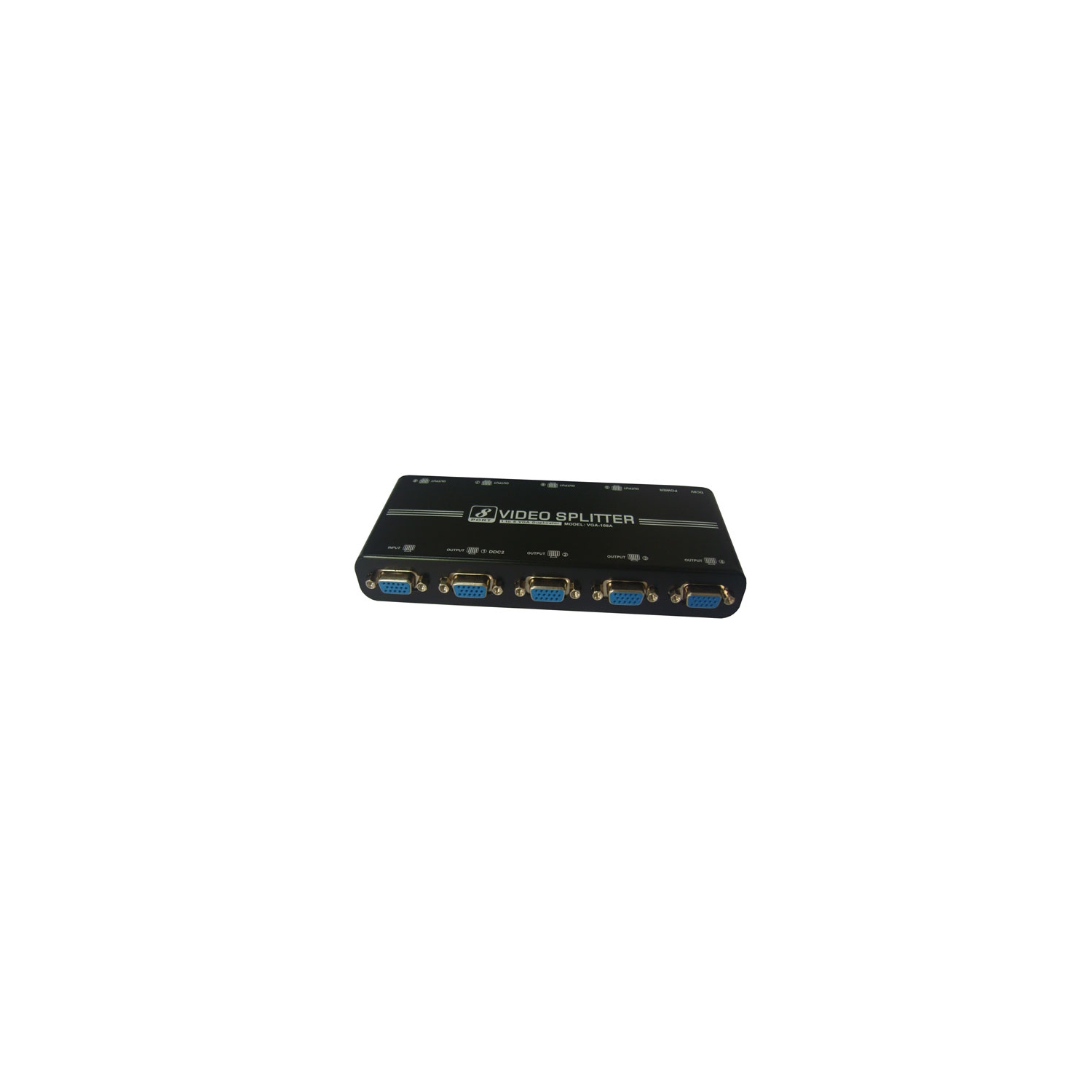 HYFAI VGA Splitter 8 Port 1 PC to 4 Monitors Splitter Box VGA/SVGA LCD CRT 8 Port Video (550 Mhz Bandwidth)