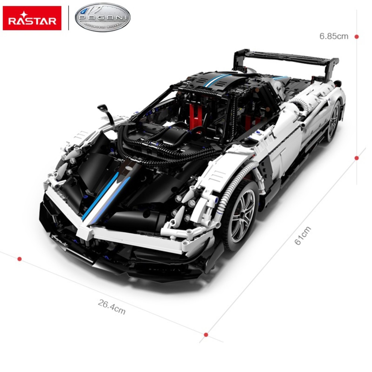 RASTAR 97900 1:8 Pagani Huayra BC Roadster Building Kit/Assemble Car