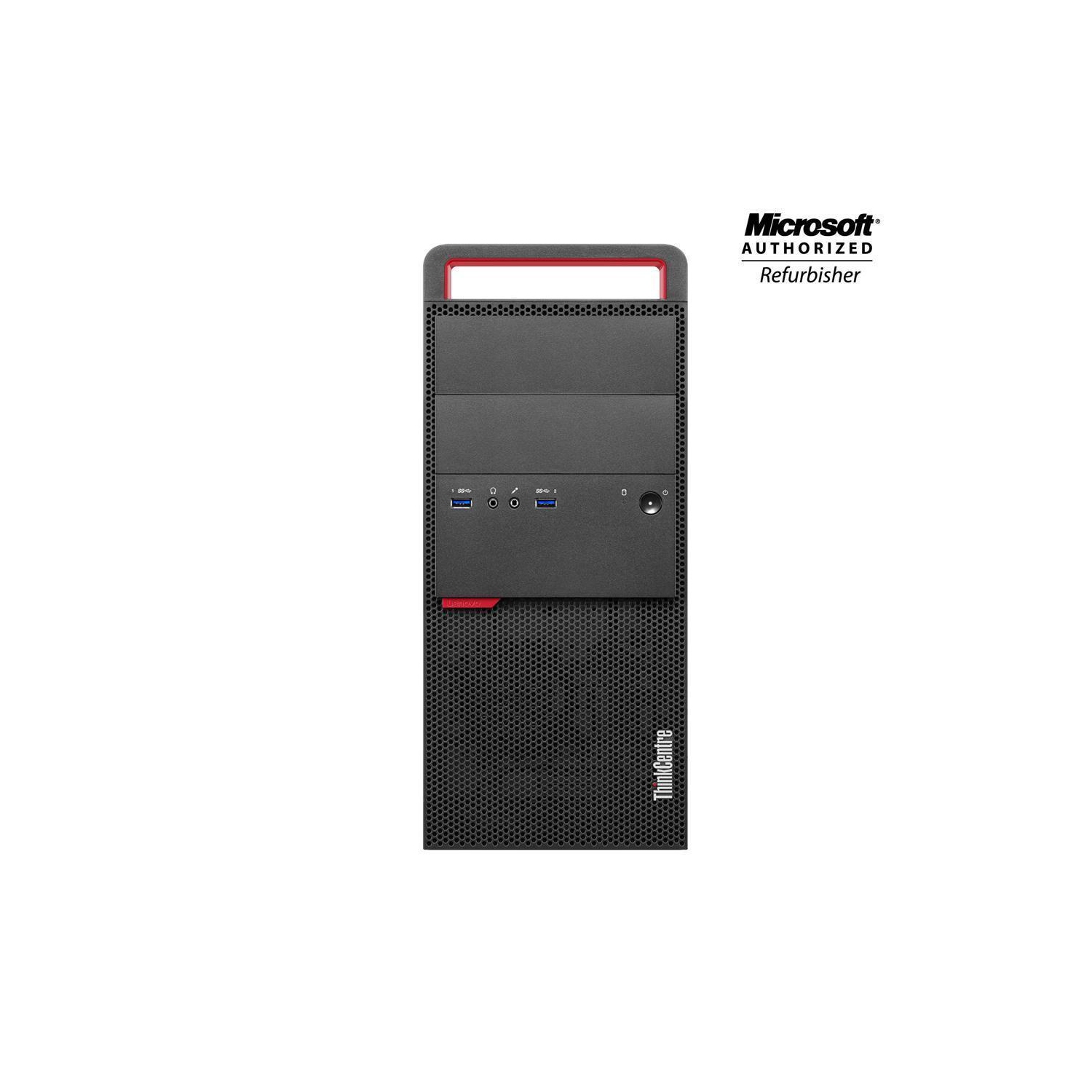 Refurbished - Lenovo ThinkCentre M900 Tower Desktop PC Intel Core i5 6th Gen 8GB 256GB SSD Windows 10 Pro New Keyboard, Mouse, Bluetooth Adapter,