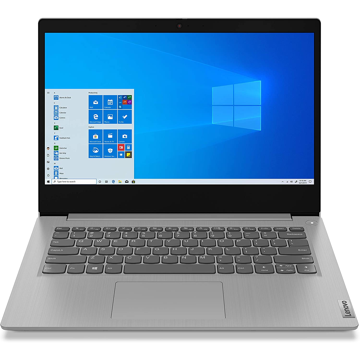 Lenovo Ideapad 3 14" FHD Laptop (Intel Core i3-1005G1, 4GB RAM, 128GB SSD, Windows 10 S) - Platinum Grey (81WD010QUS)