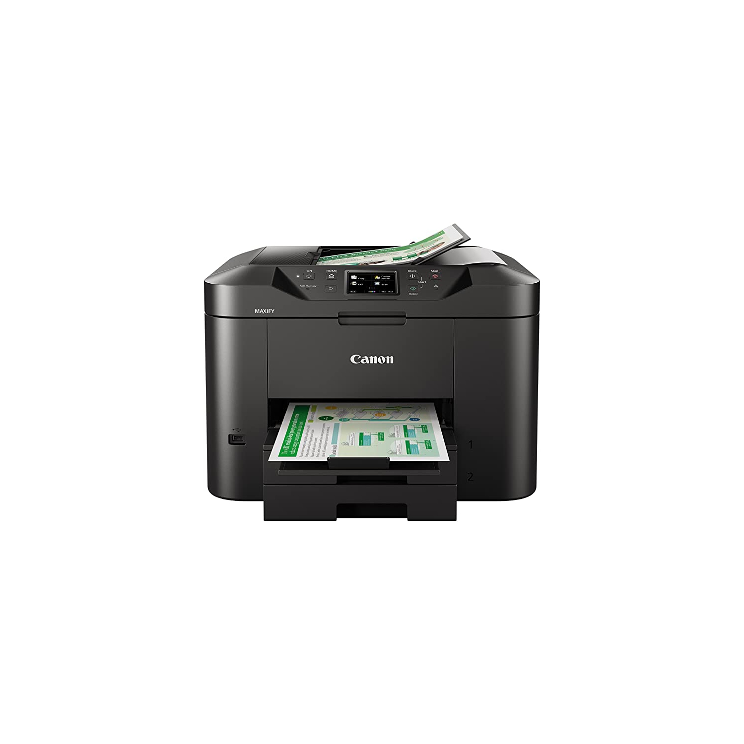 Canon Maxify MB2720 Wireless Colour Printer with Scanner, Copier & Fax, Black - Open Box